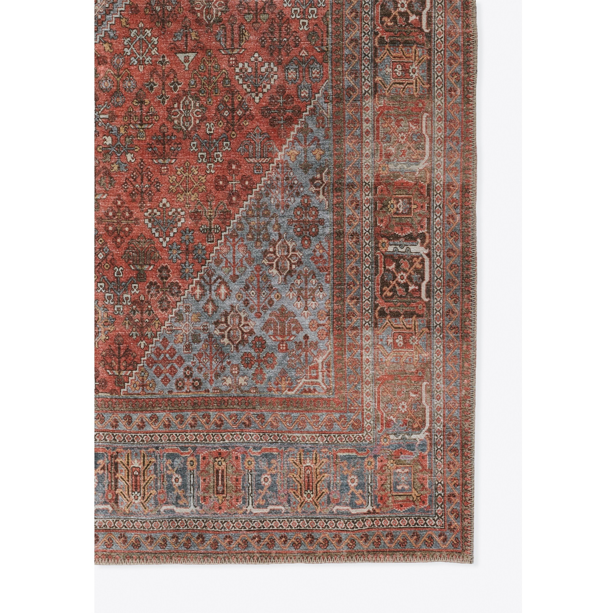 Momeni Afshar Polyester Area Rug, Copper, 10' X 14'