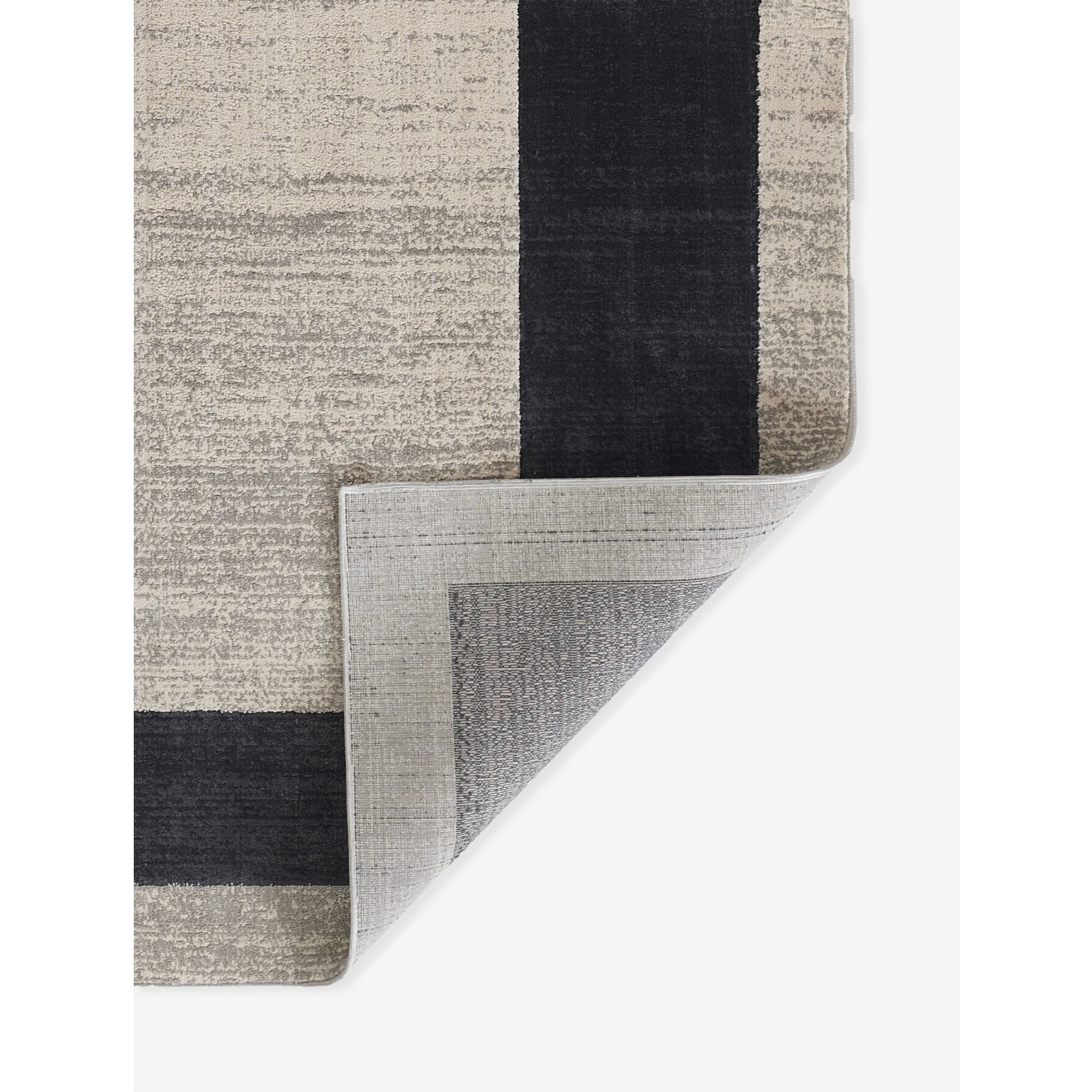 Momeni Edition Geometric Polyester Charcoal Area Rug, 7'9" x 9'10" Sized Rug for Living Room, Bedroom, Dining Room, and Kitchen