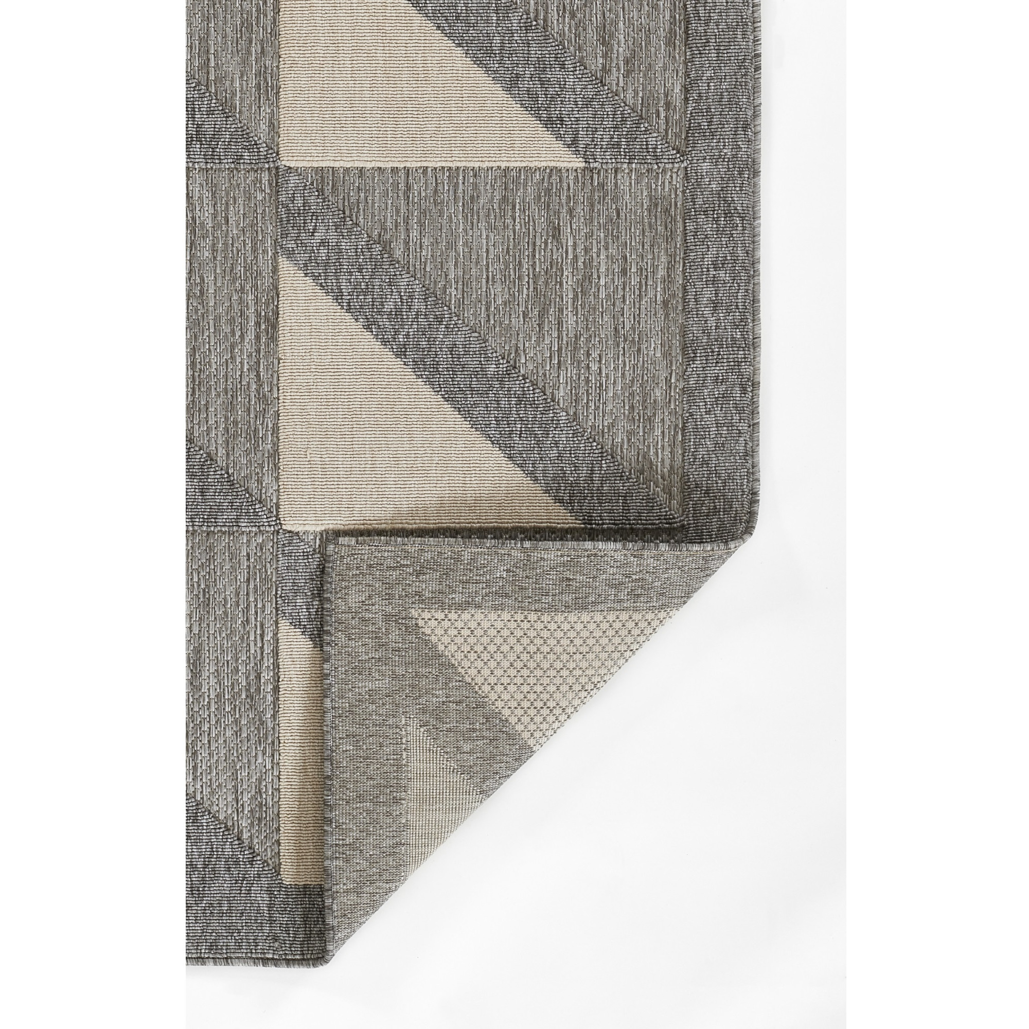 Momeni Vines Collection Indoor and Outdoor Grey Area Runner Rug, 2'7" x 7'6" Sized Mat for Living Room, Bedroom, Hallways, and Home Office