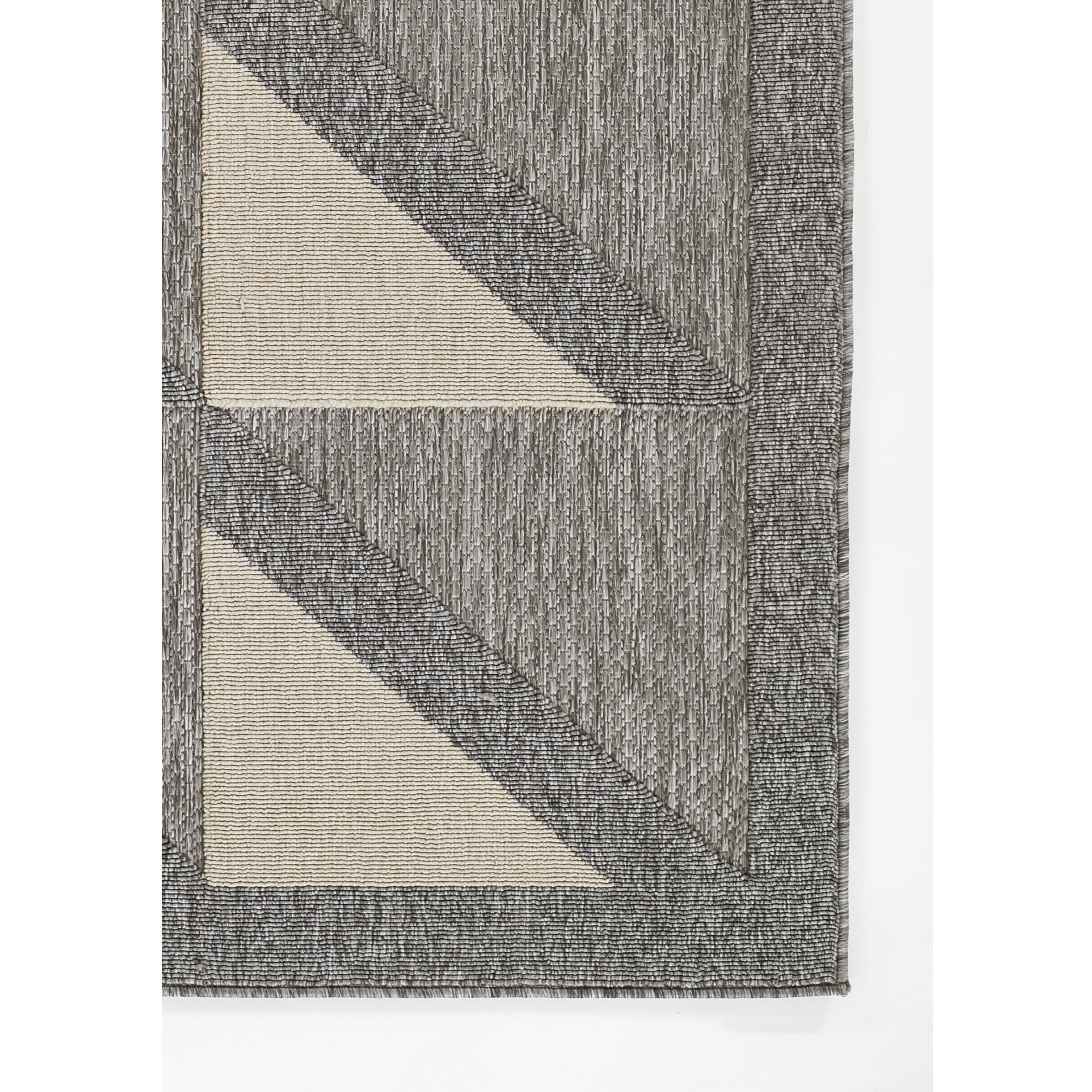 Momeni Vines Collection Indoor and Outdoor Grey Area Runner Rug, 2'7" x 7'6" Sized Mat for Living Room, Bedroom, Hallways, and Home Office
