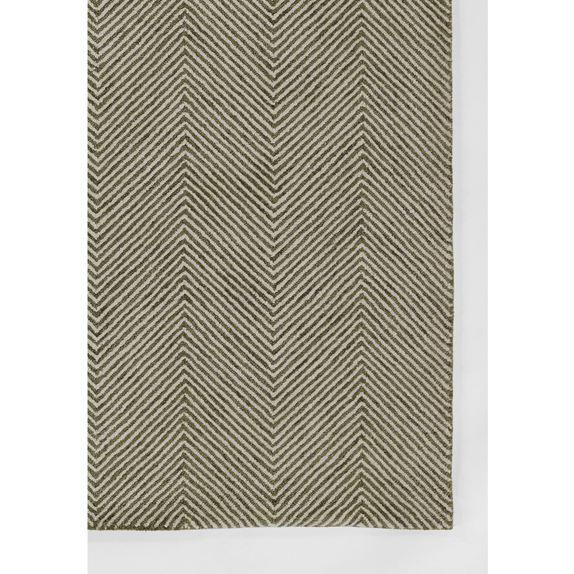 Momeni Charles Zig Zag Area Rug, 9' X 12', Green