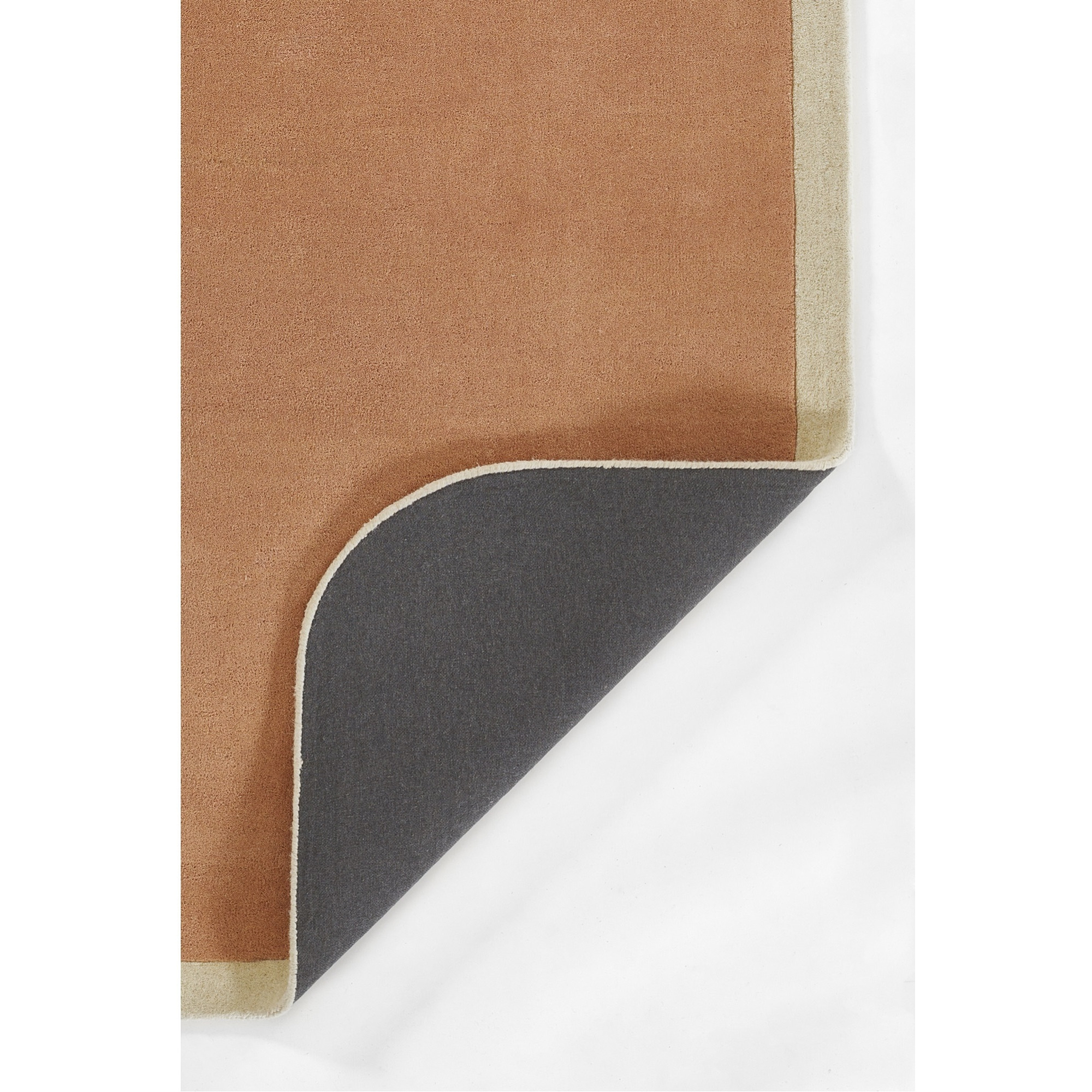 Novogratz by Momeni Tallulah Solid Color Ivory Border Wool Hand Tufted Area Rug, 2'6" X 8' Runner, Pink
