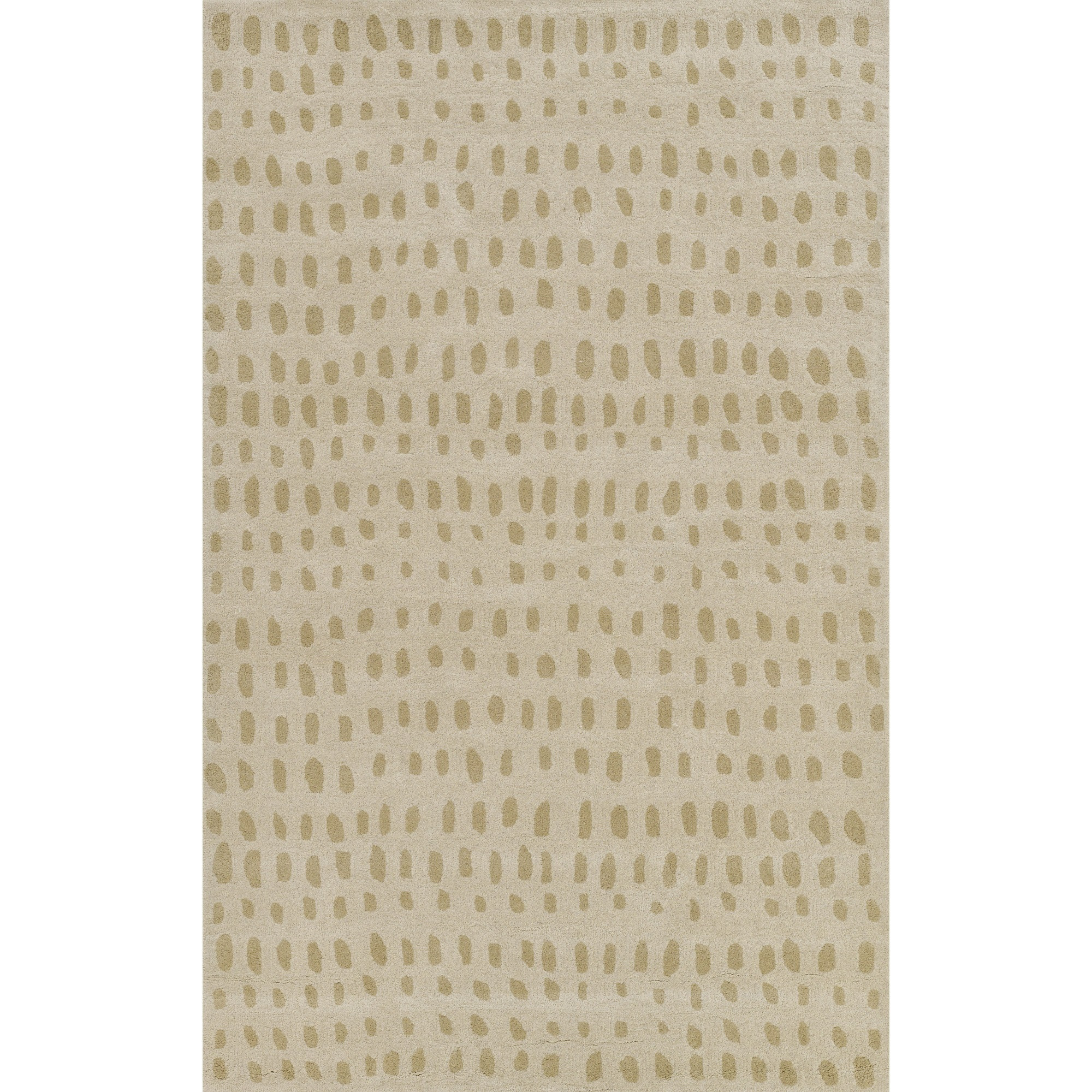 Novogratz Delmar Collection Wool Area Rug, Beige, 2'3" x 8'0" Runner Size Mat for Living Room, Bedroom, Kitchen, Hallways, and Home Office