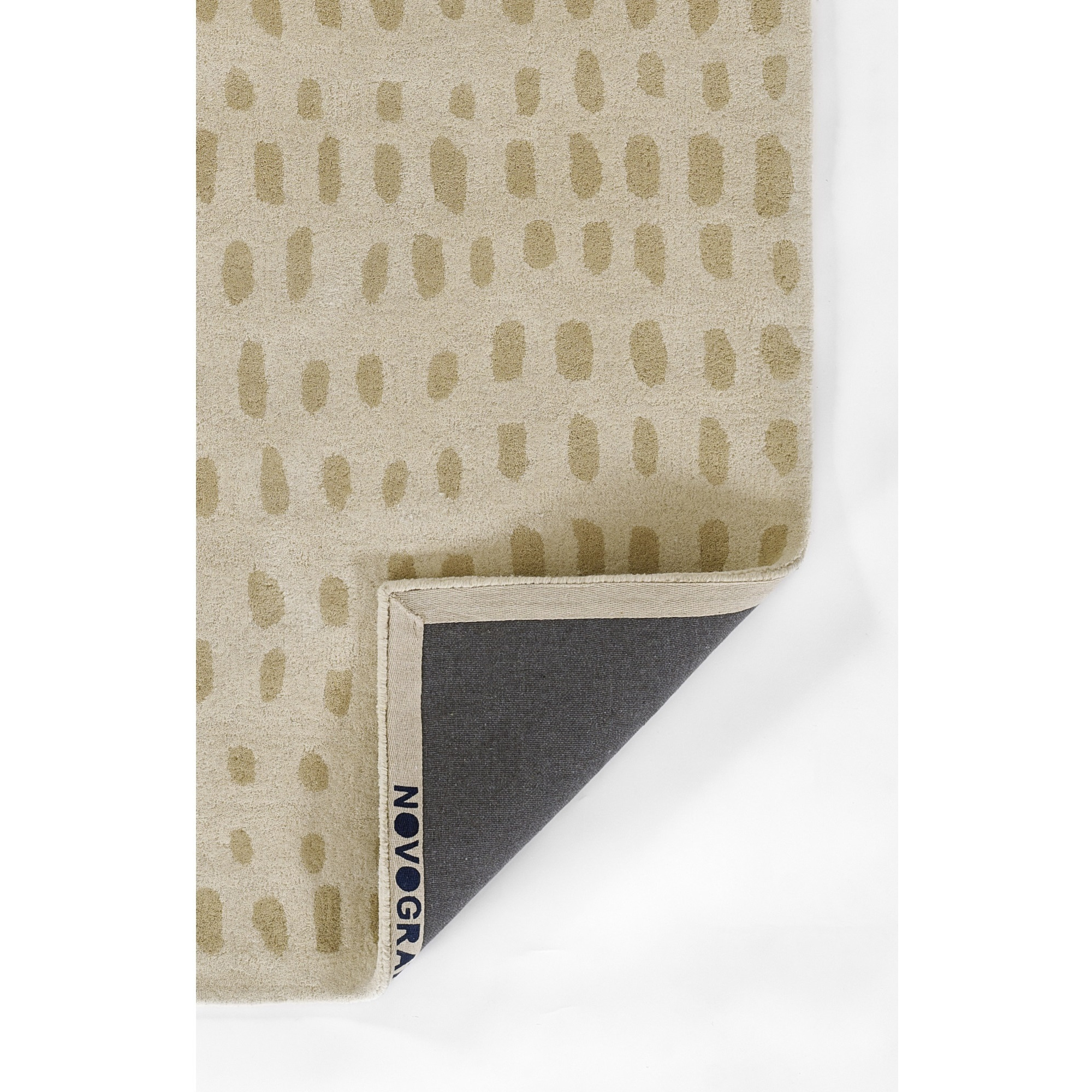 Novogratz Delmar Collection Wool Area Rug, Beige, 2'3" x 8'0" Runner Size Mat for Living Room, Bedroom, Kitchen, Hallways, and Home Office