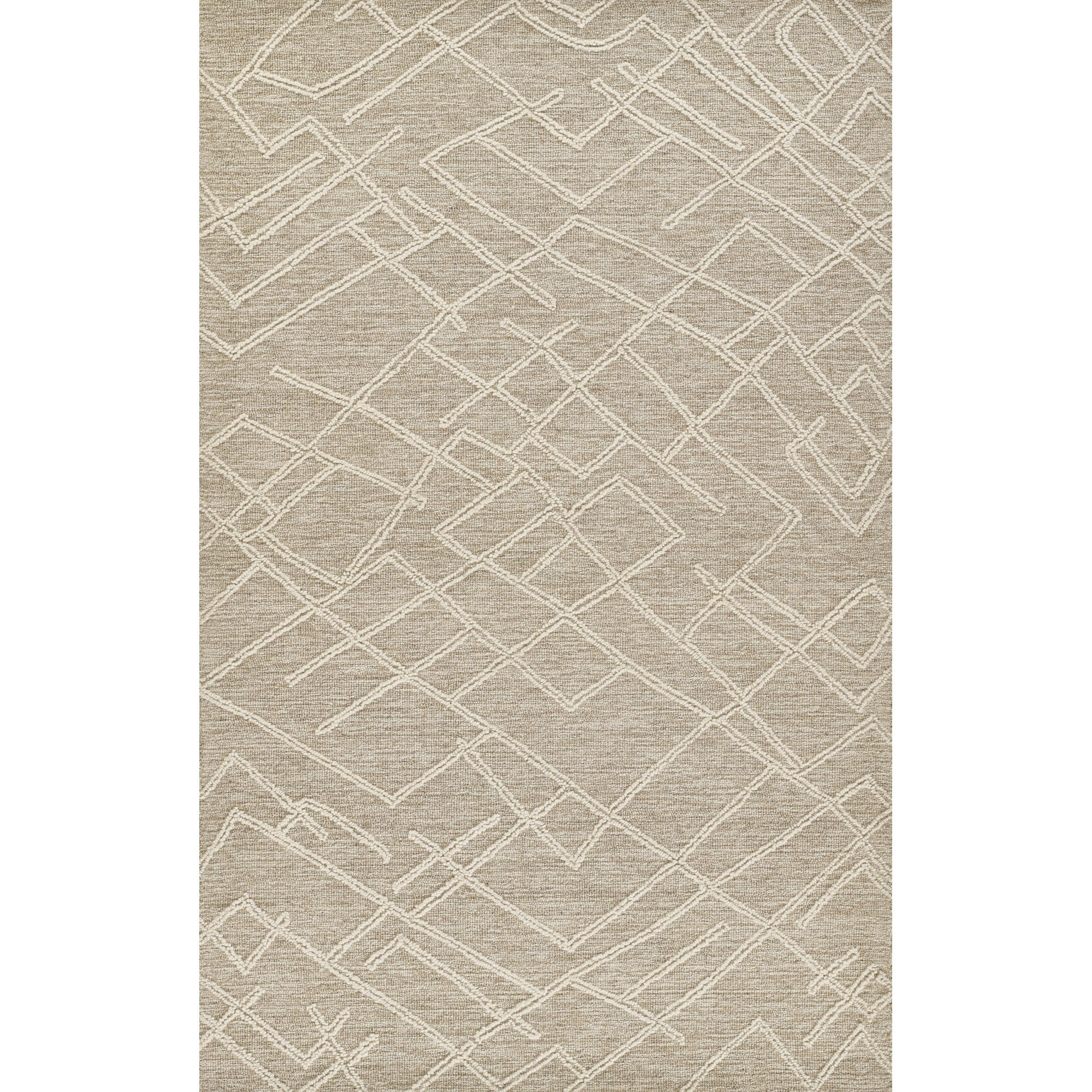 Momeni Rugs EVERTEVT-5NAT2040 Everett Area Rug, 2'0" X 4'0" Grey Carpet for Living Room, Bedroom, Entryway, Dining Room, and Home Office