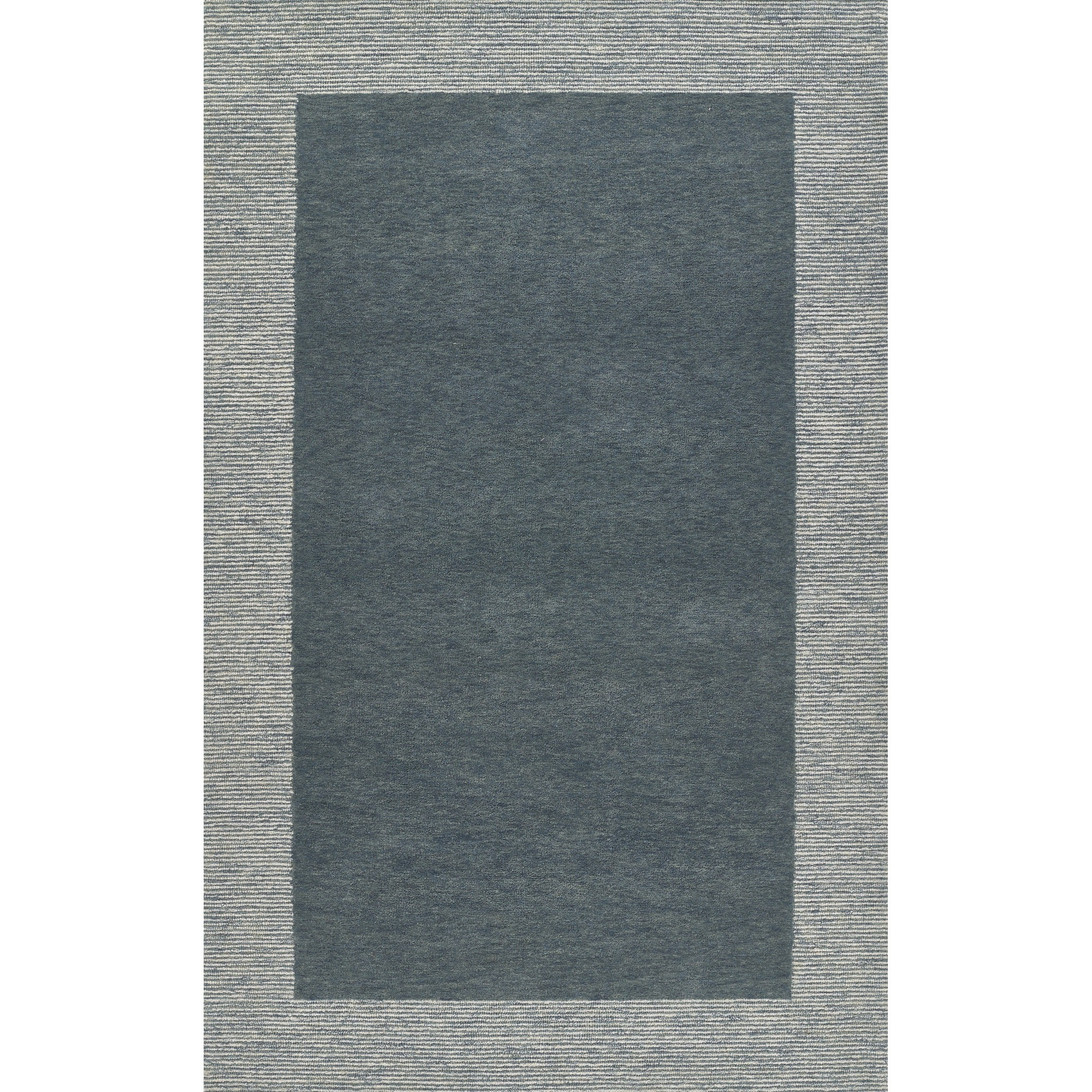 Momeni Rugs EVERTEVT-6BLU2380 Everett Runner Area Rug, 2'3" X 8'0" Grey Carpet for Living Room, Bedroom, Hallways, Bathroom, and Home Office