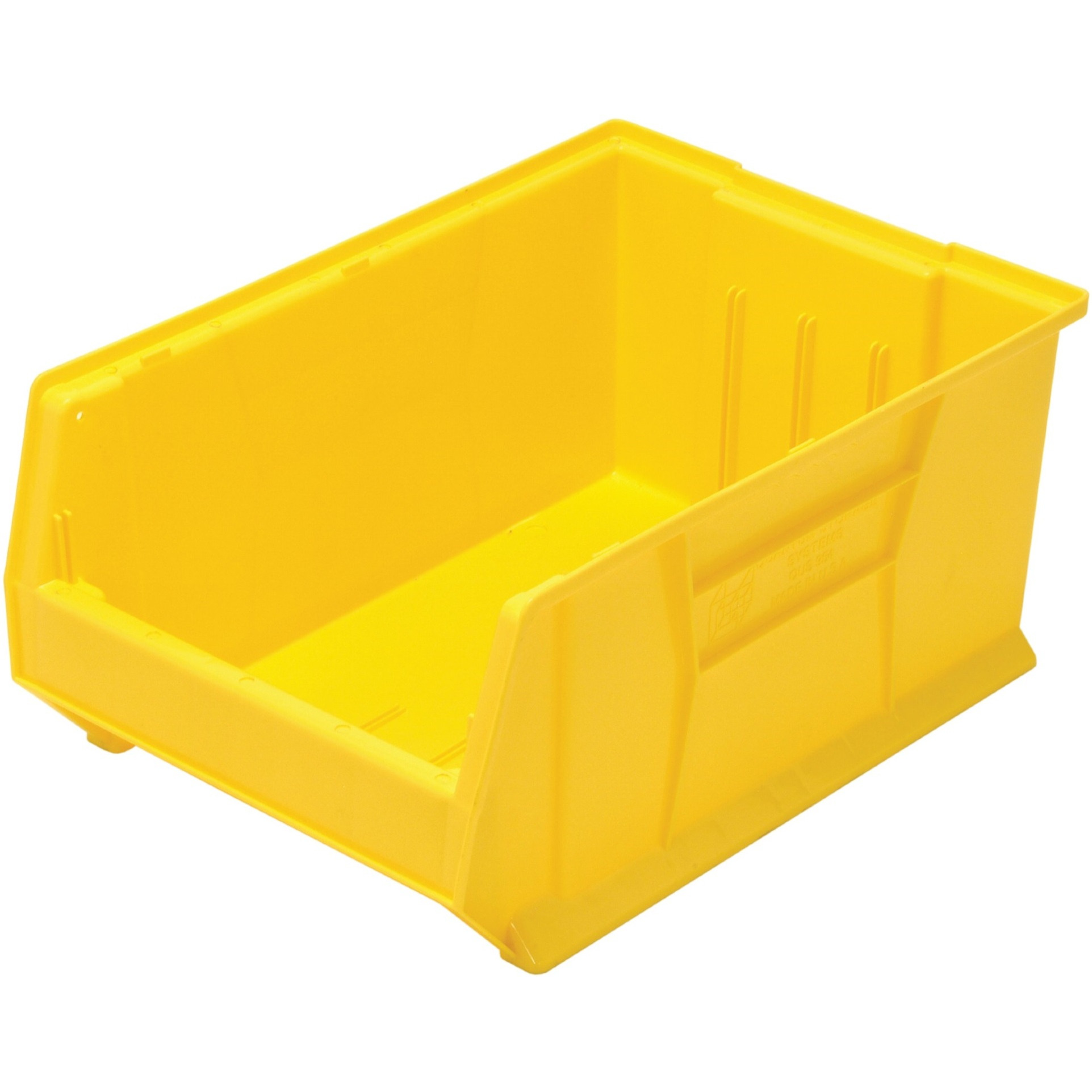 Hulk 24 Container, 23-7/8L x 16-1/2W x 11H, stackable, polypropylene, yellow, Made in USA