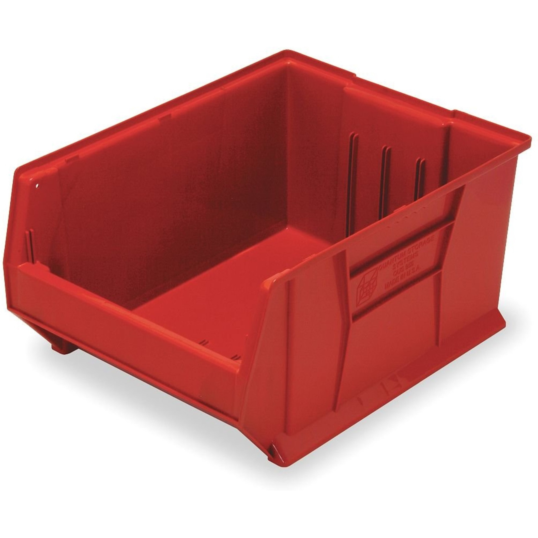 Hulk 24 Container, 23-7/8L x 18-1/4W x 12H, stackable, polypropylene, red, Made in USA