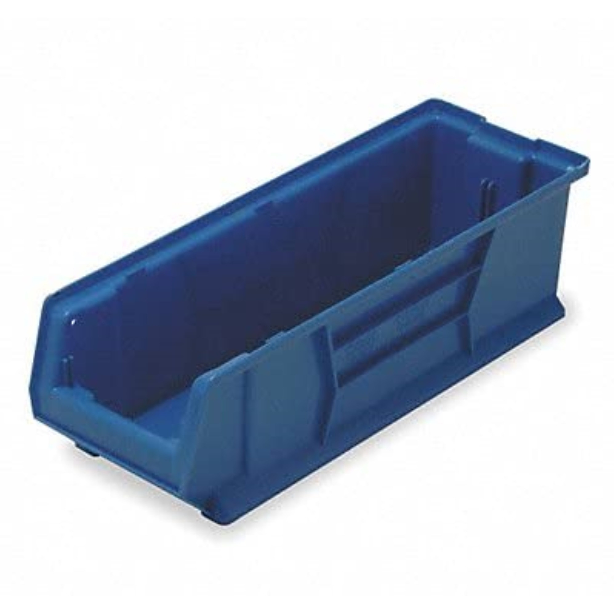 Hulk 30 Container, 29-7/8L x 8-1/4W x 7H, stackable, polypropylene, blue, Made in USA