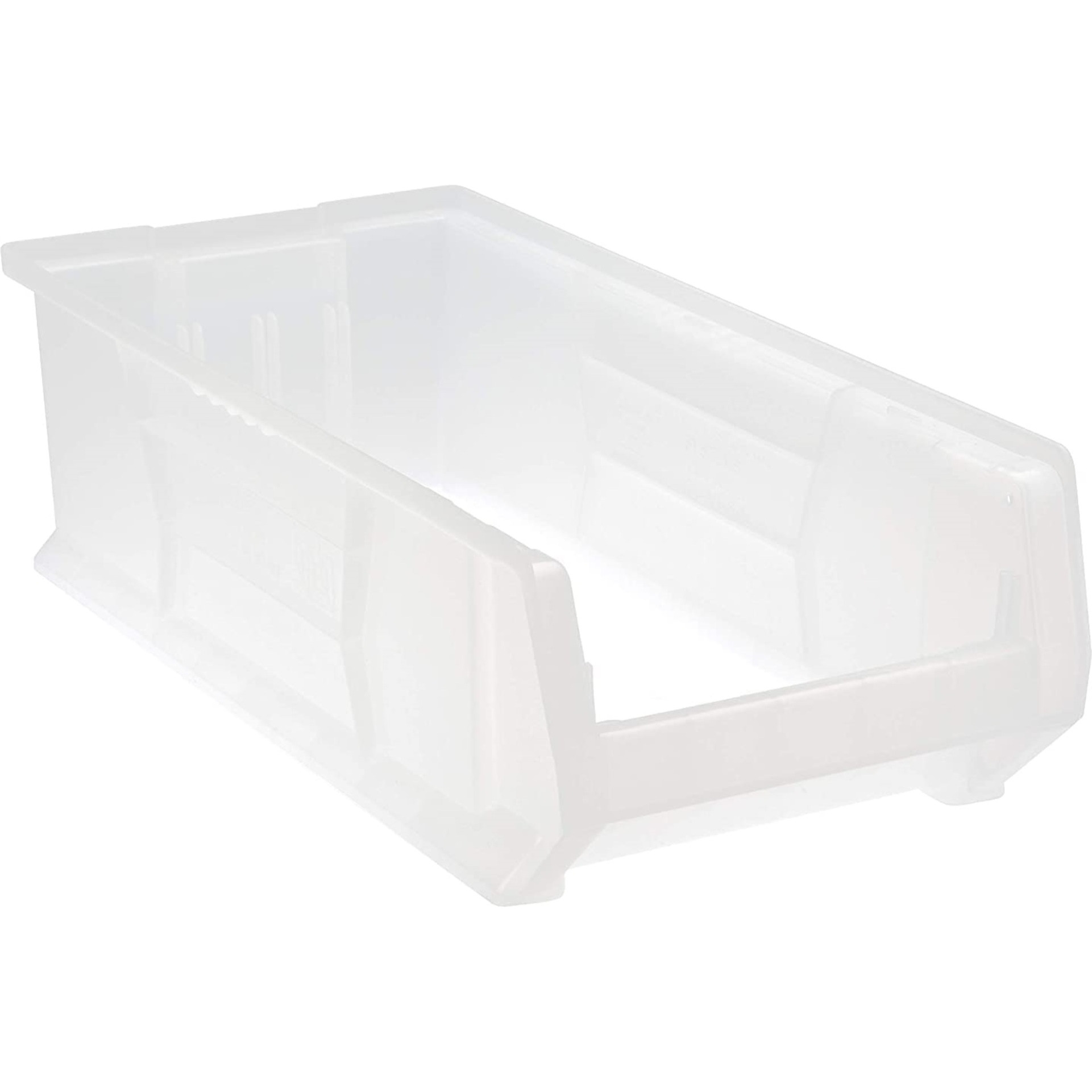 Hulk 24 Container, 23-7/8L x 11W x 7H, stackable, polypropylene, clear, Made in USA