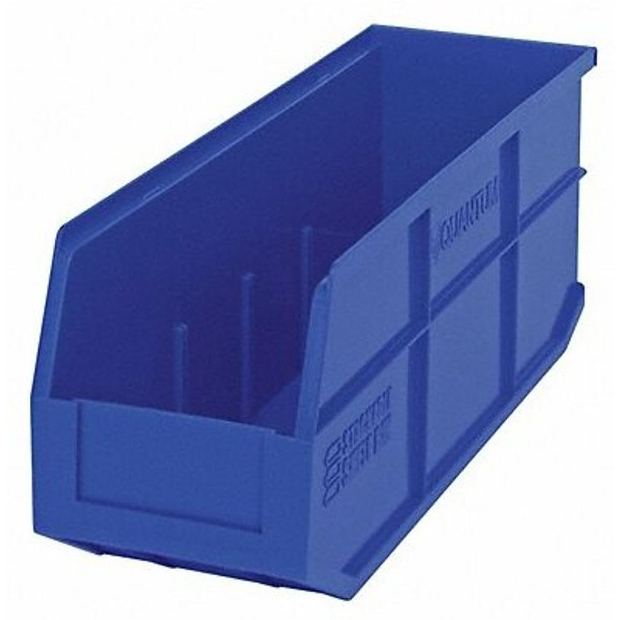 Stackable Shelf Bin, 18W x 6D x 7H, autoclavable up to 250F, polypropylene, blue, made in USA