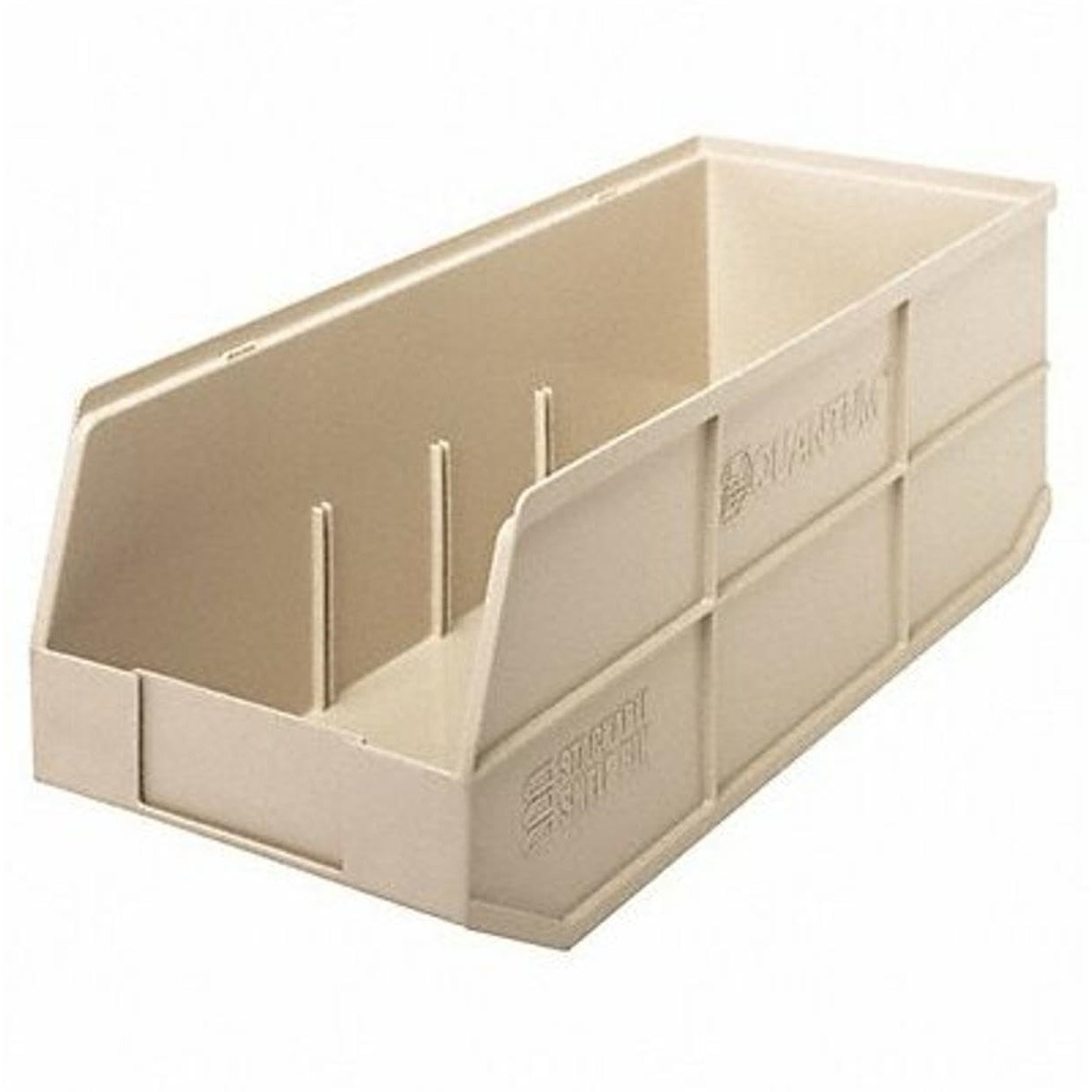 Stackable Shelf Bin, 20-1/2W x 8-1/4D x 7H, autoclavable up to 250F, polypropylene, ivory, made in USA