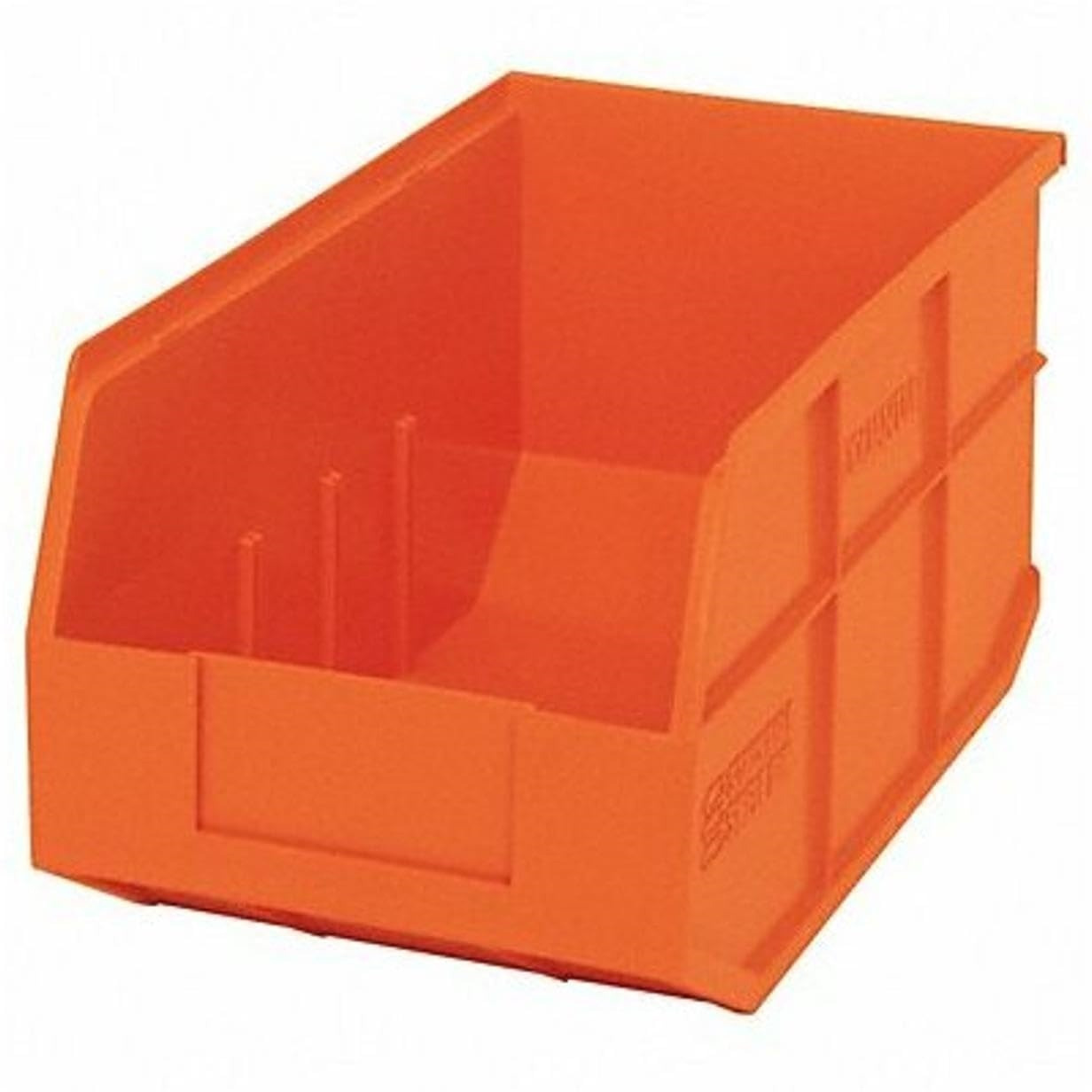 Stackable Shelf Bin, 14W x 8-1/4D x 7H, autoclavable up to 250F, polypropylene, orange, made in USA