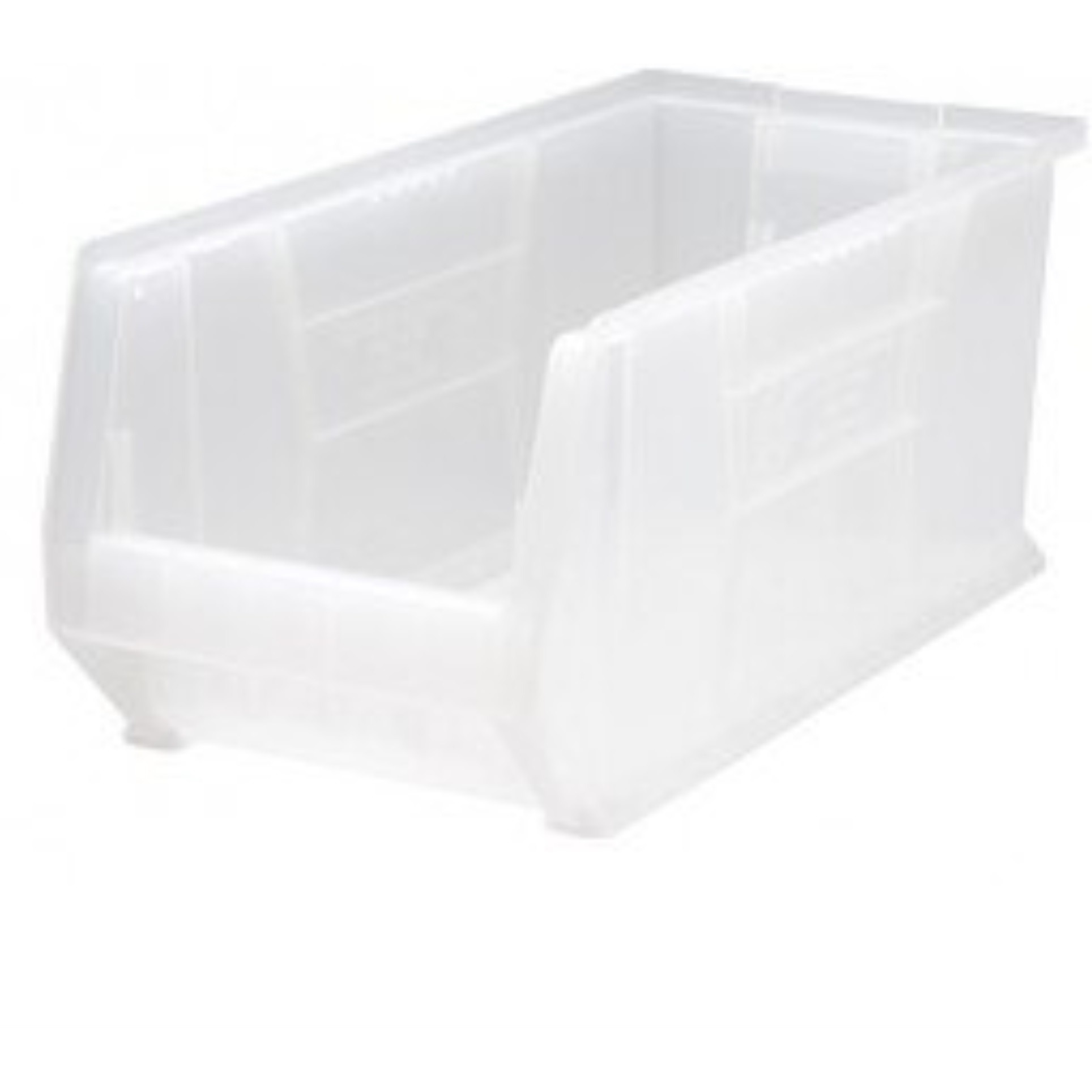 Hulk 24 Container, 23-7/8L x 11W x 10H, stackable, polypropylene, clear, Made in USA