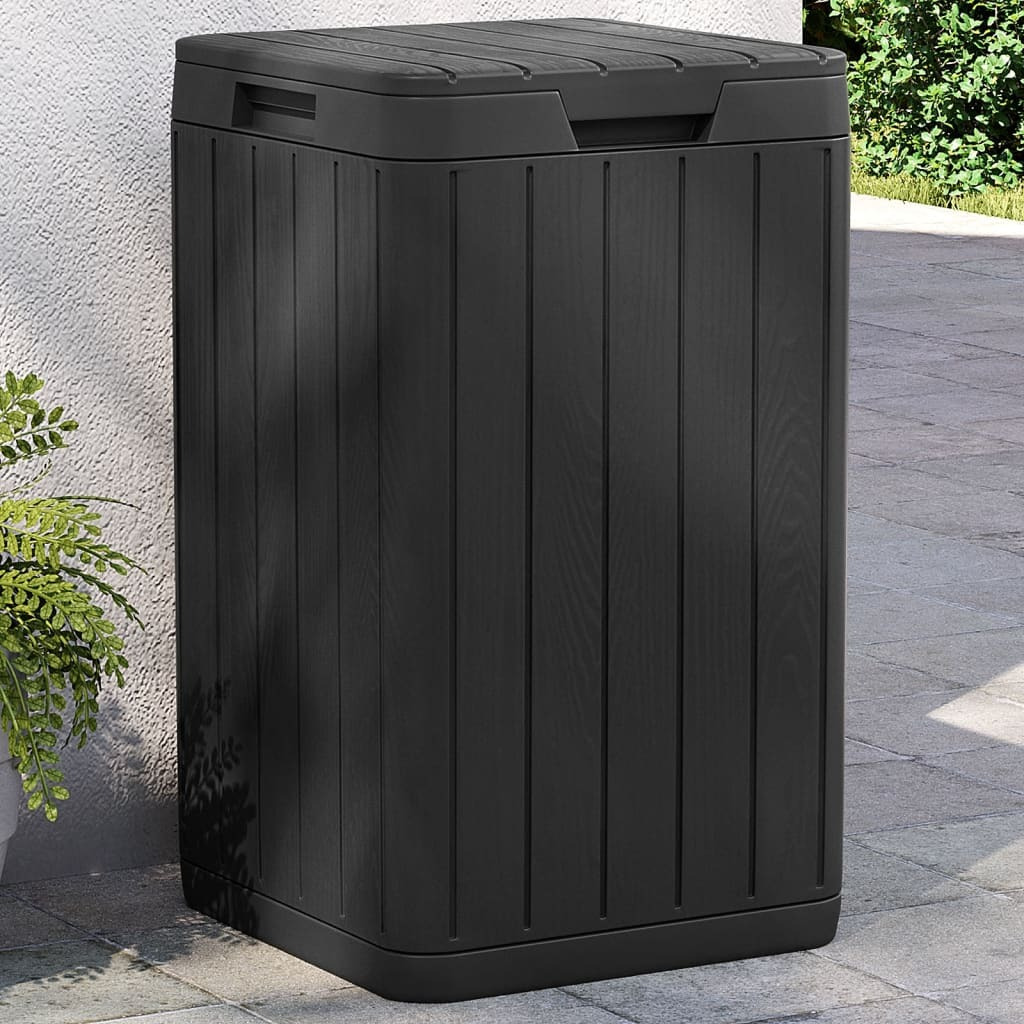 vidaXL Outdoor Garbage Bin Anthracite 15x15x25.6 PP