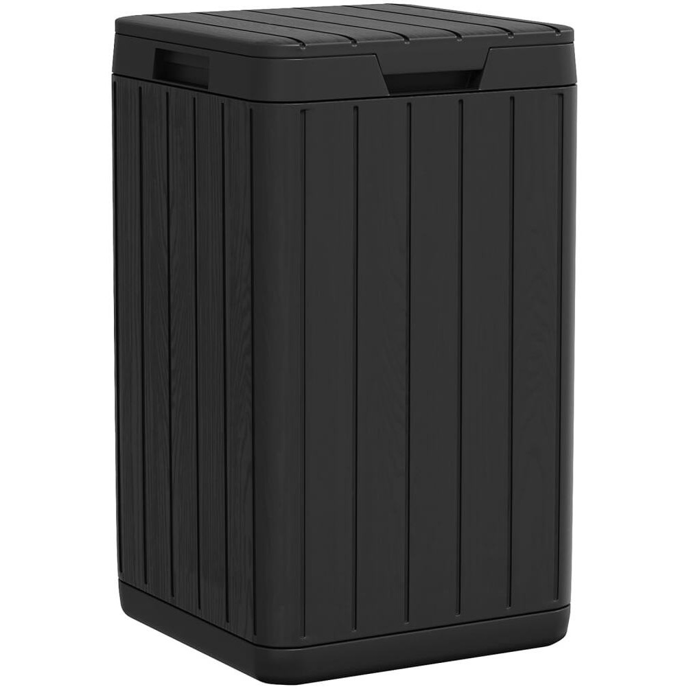 vidaXL Outdoor Garbage Bin Anthracite 15x15x25.6 PP