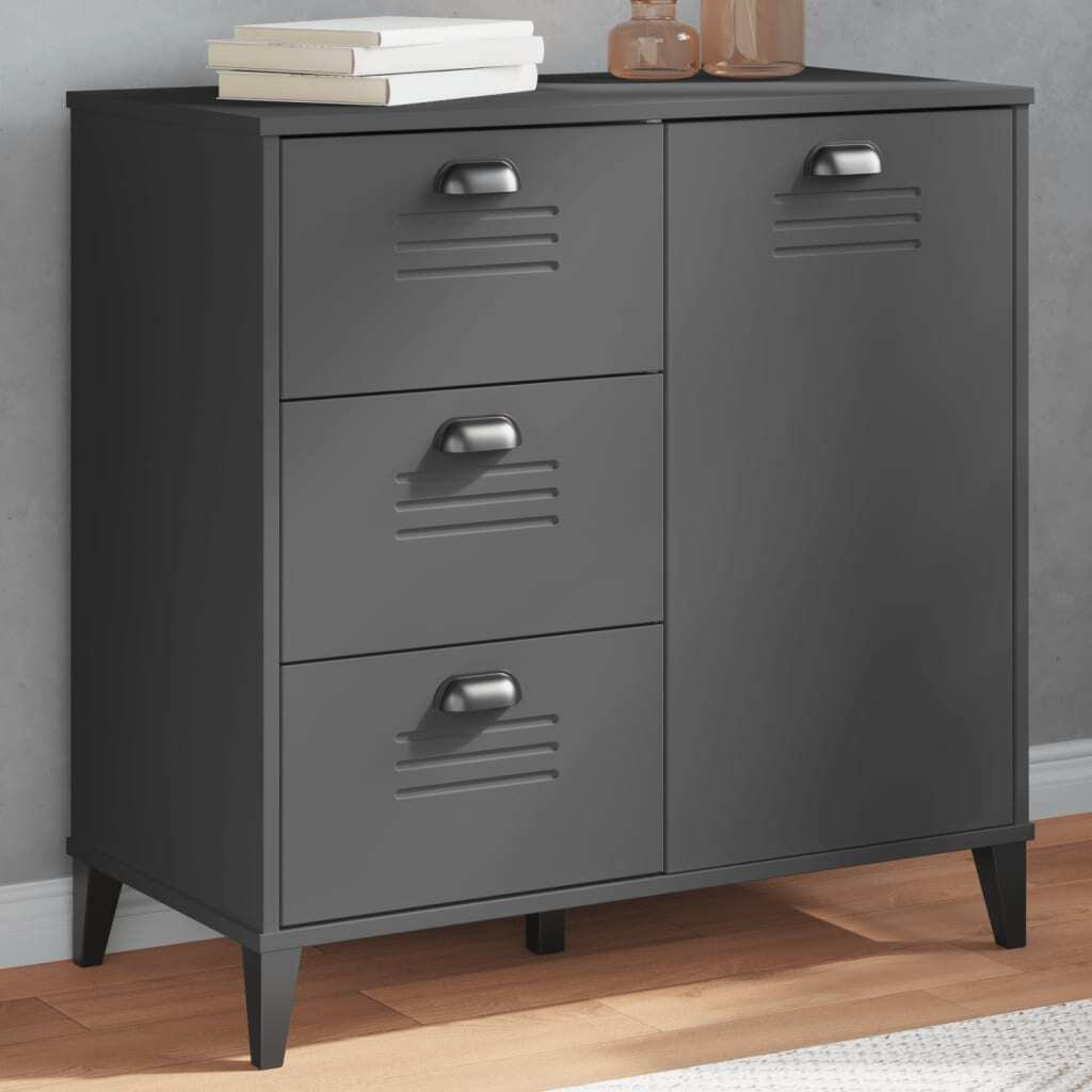vidaXL Sideboard VIKEN Anthracite Gray 31.5x15.7x31.5 Engineered Wood