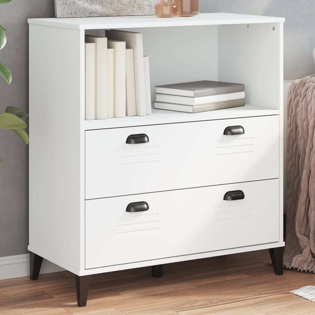vidaXL Bookcase VIKEN White 31.5x15.7x35.4 Engineered Wood