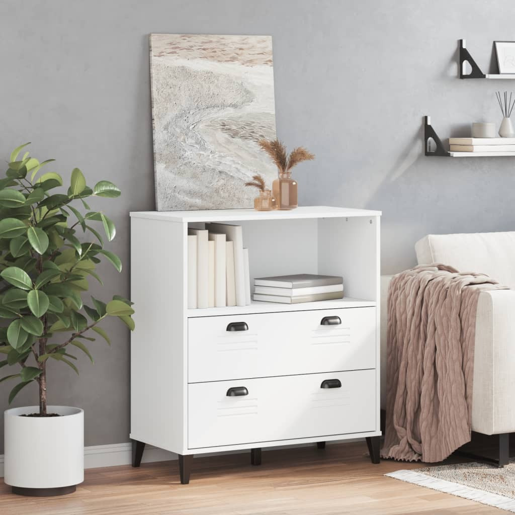 vidaXL Bookcase VIKEN White 31.5x15.7x35.4 Engineered Wood