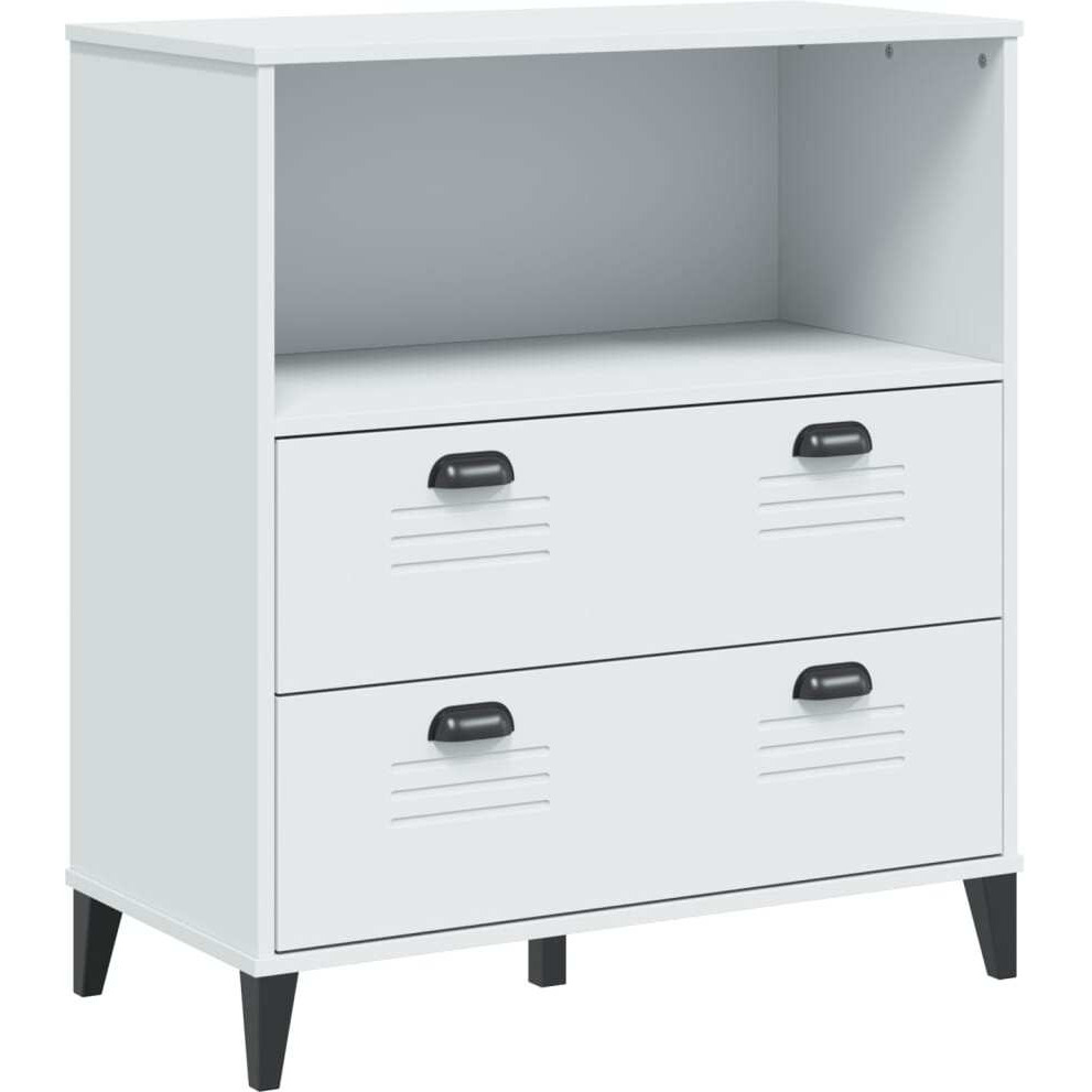 vidaXL Bookcase VIKEN White 31.5x15.7x35.4 Engineered Wood