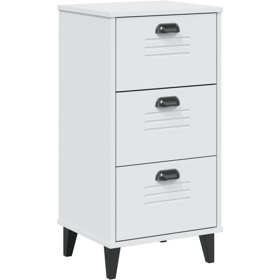 vidaXL Bedside Cabinet VIKEN White Engineered Wood