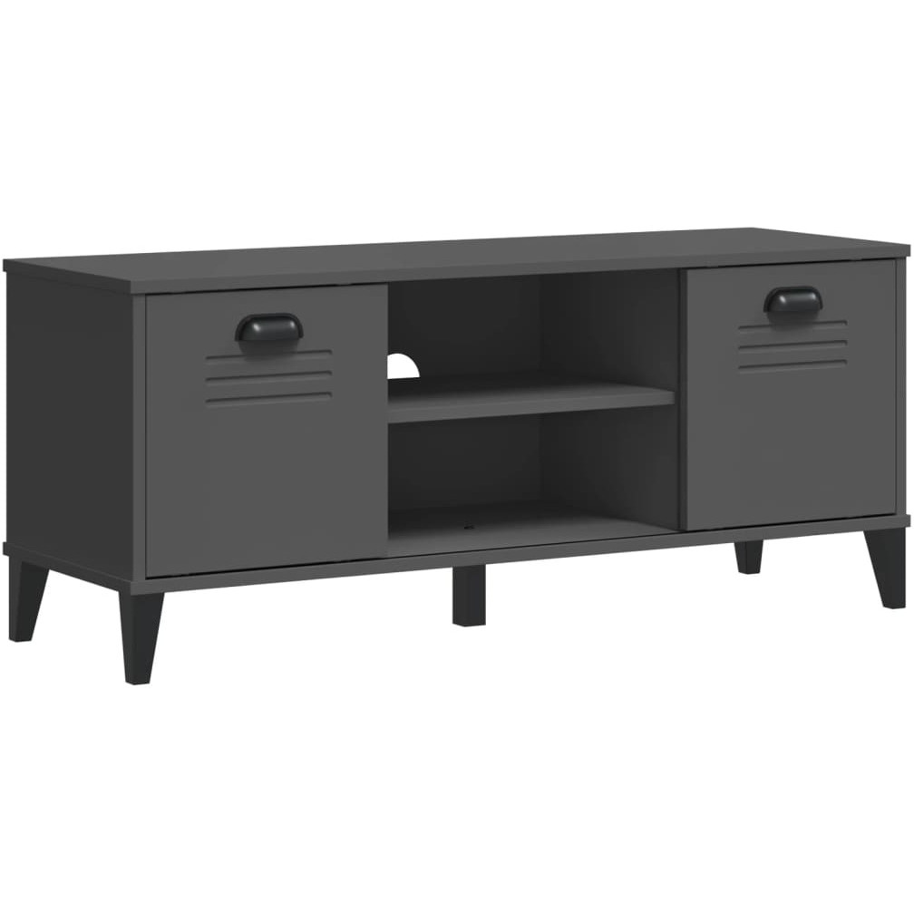 vidaXL Shoe Bench VIKEN Anthracite Gray 41.7x13.8x17.7 Engineered Wood