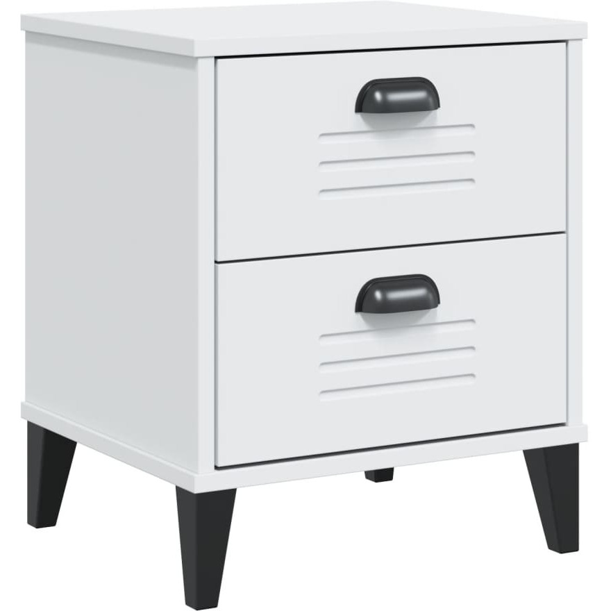 vidaXL Bedside Cabinet VIKEN White Engineered Wood