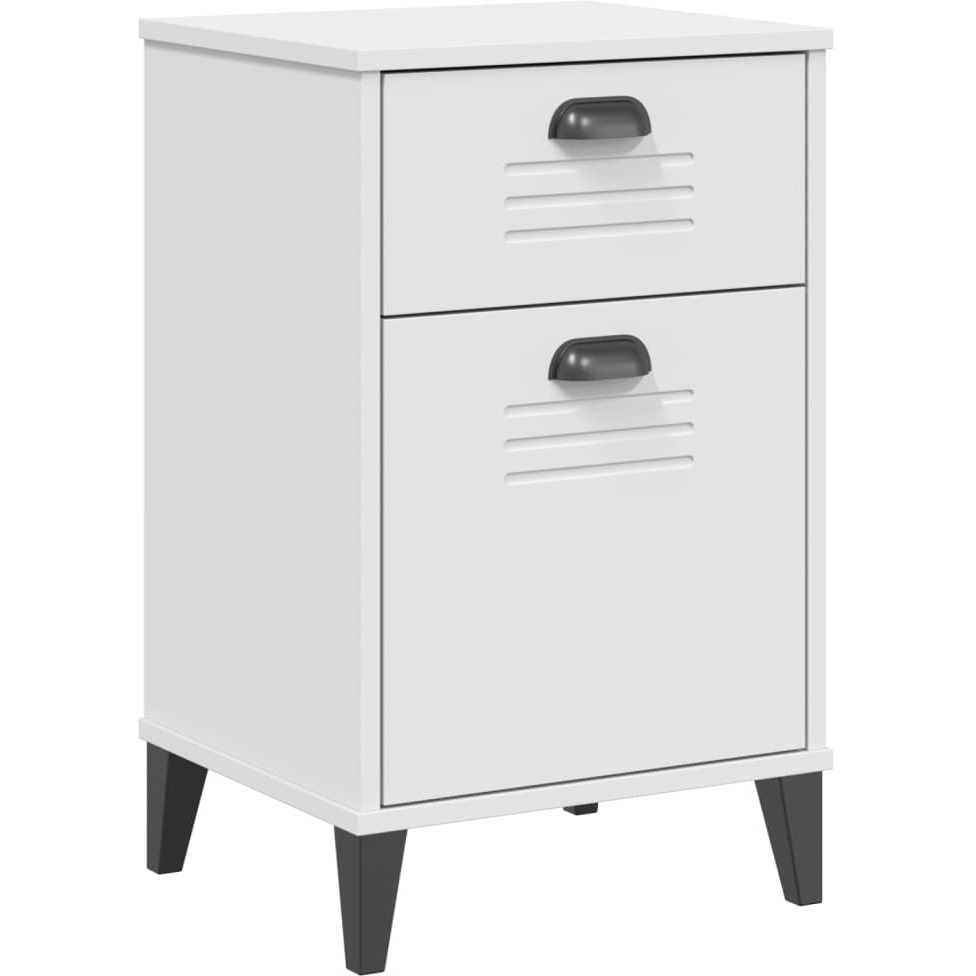 vidaXL Bedside Cabinet VIKEN White Engineered Wood
