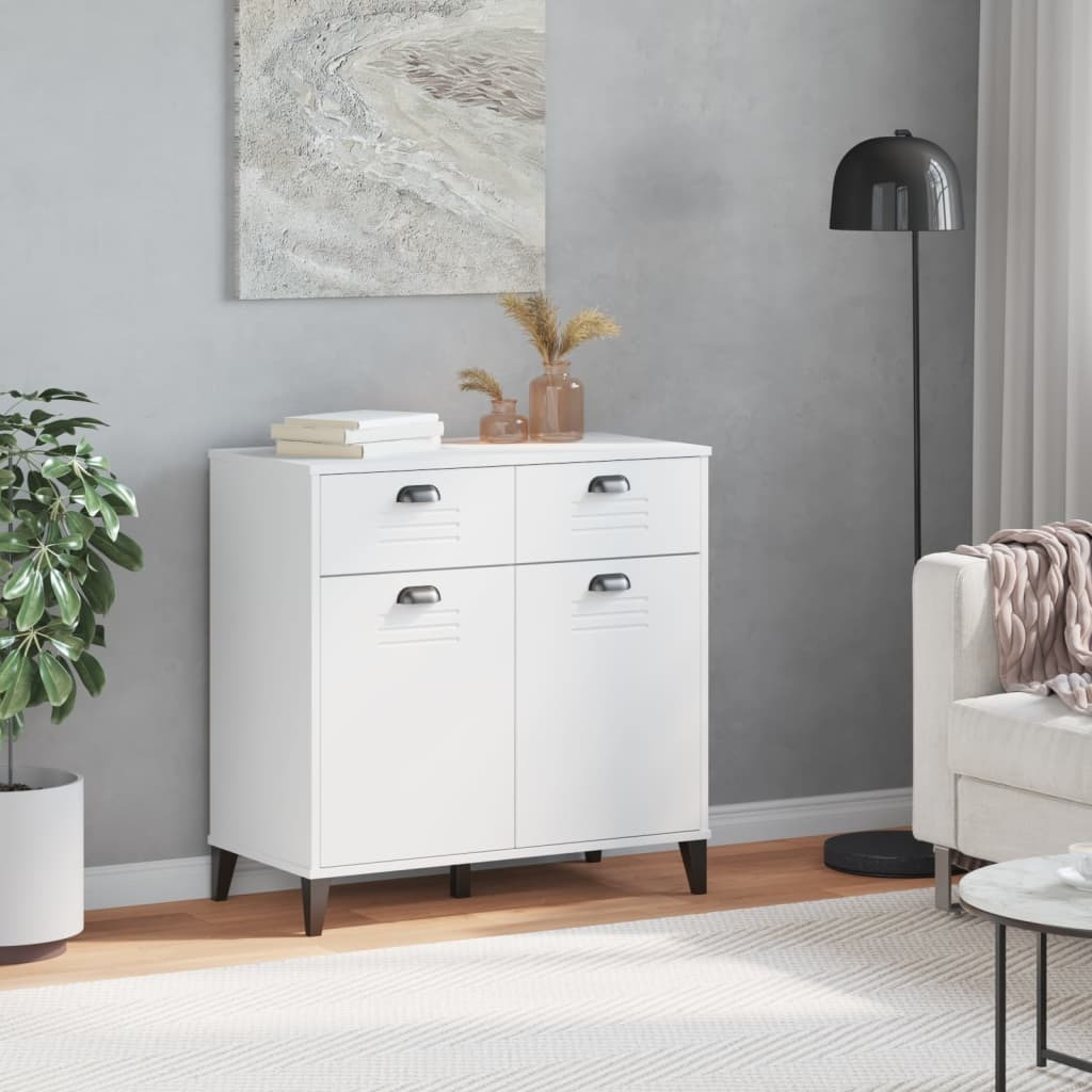 vidaXL Sideboard VIKEN White 31.5x15.7x31.5 Engineered Wood