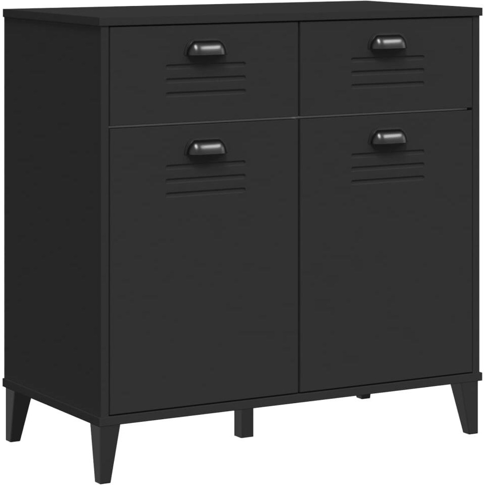 vidaXL Sideboard VIKEN Black 31.5x15.7x31.5 Engineered Wood