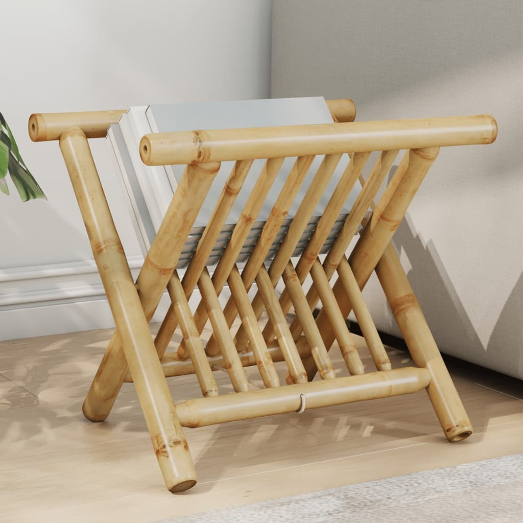 vidaXL Magazine Rack 16.5x12x13.6 Bamboo