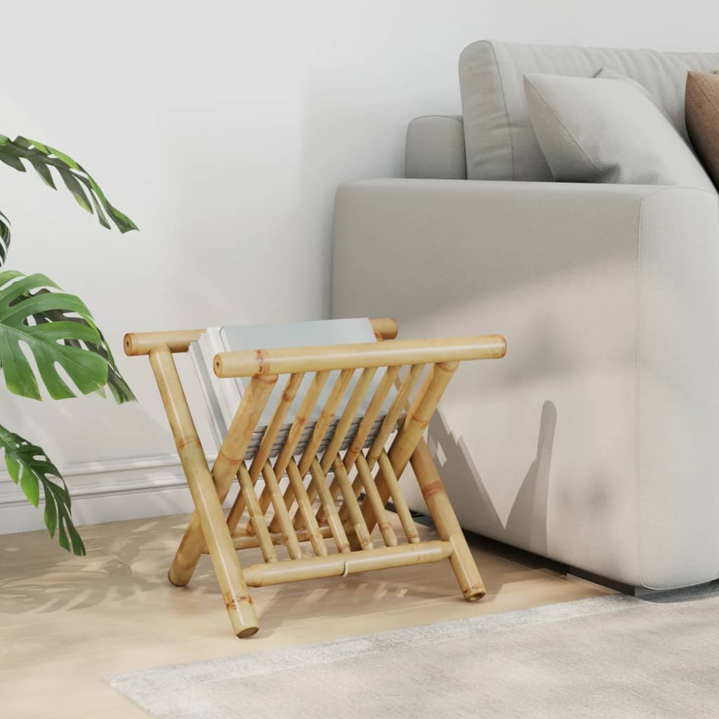 vidaXL Magazine Rack 16.5x12x13.6 Bamboo