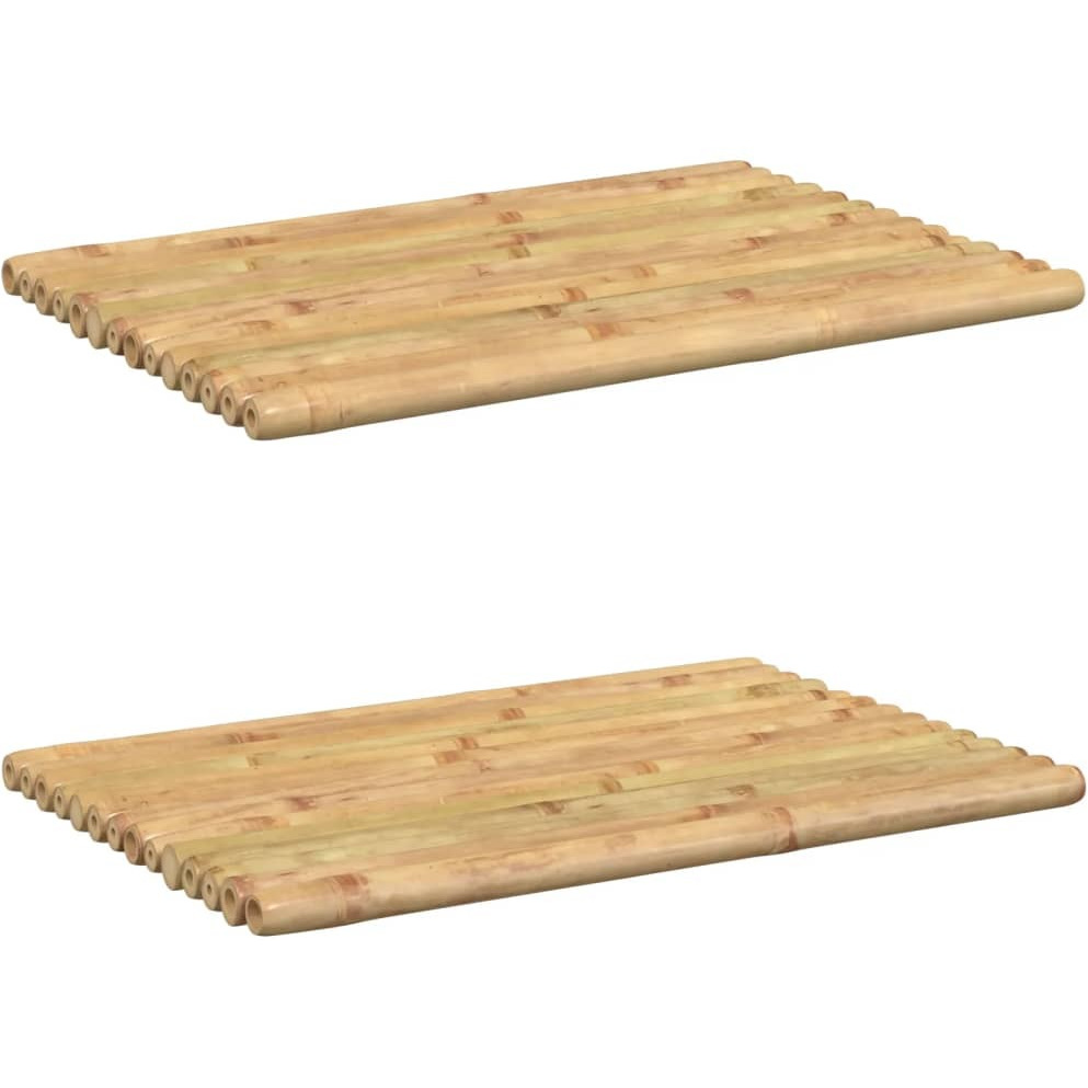 vidaXL Bath Mats 2 pcs 19.7x13.8 Bamboo