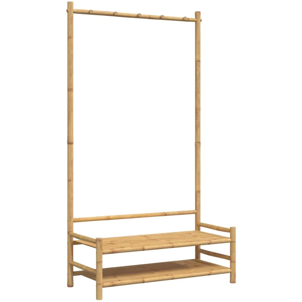 vidaXL Clothes Rack with Shelves 40.6x15.7x72 Bamboo