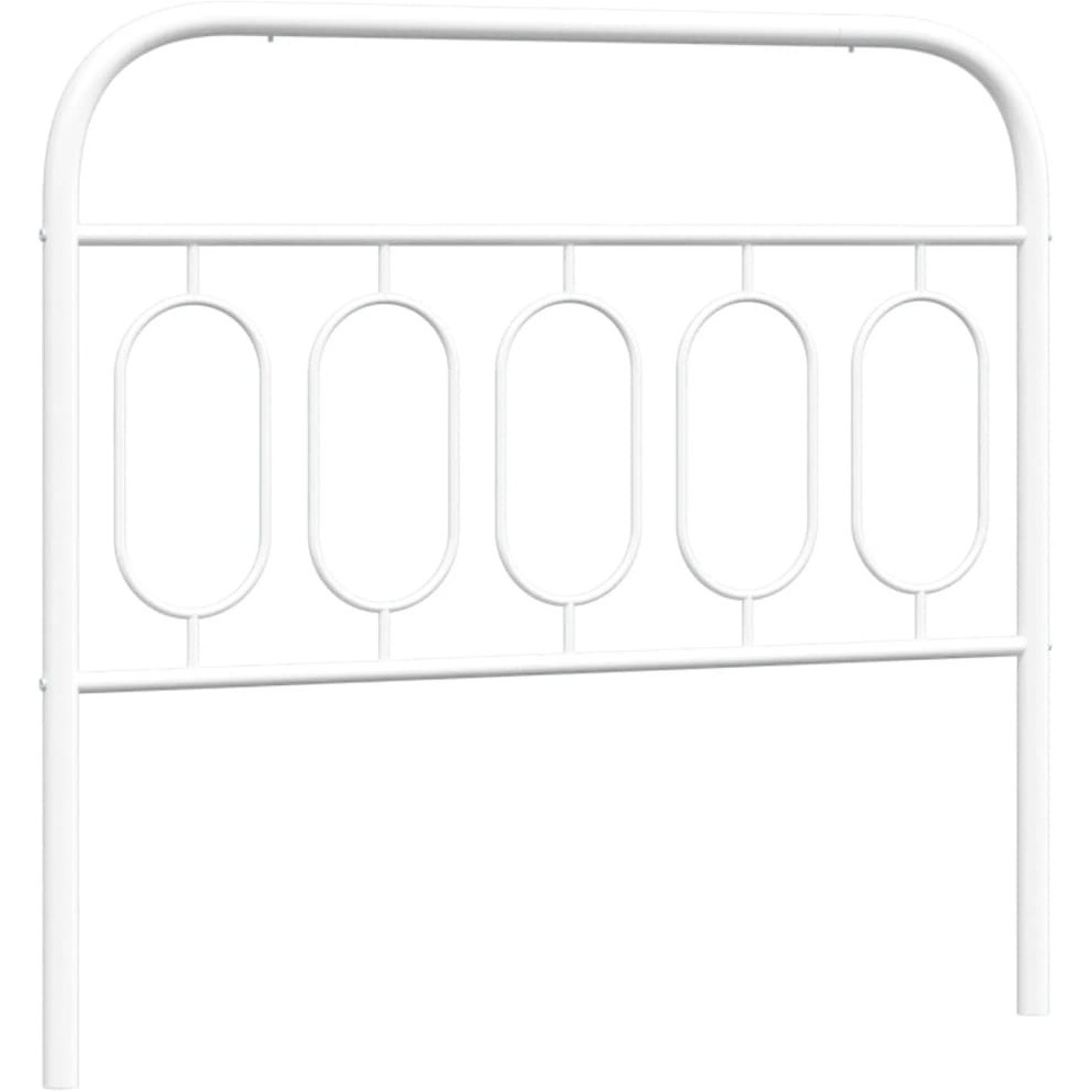 vidaXL Metal Headboard White 39.4