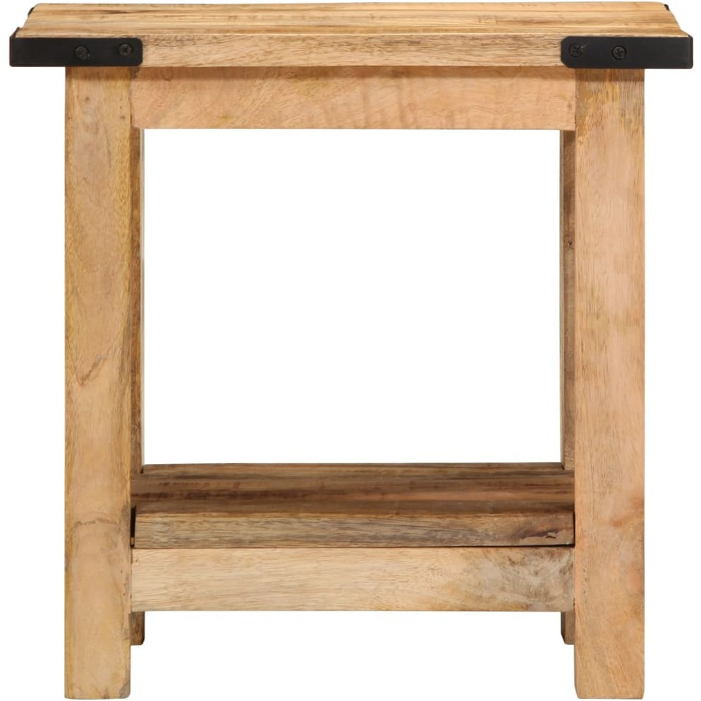 vidaXL Side Table 15.7x11.8x15.7 Solid Rough Wood Mango