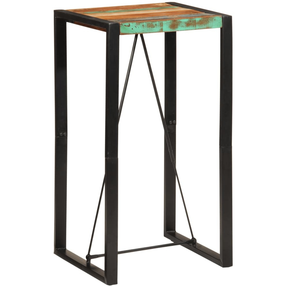 vidaXL Bar Table 23.6x21.7x43.3 Solid Wood Reclaimed