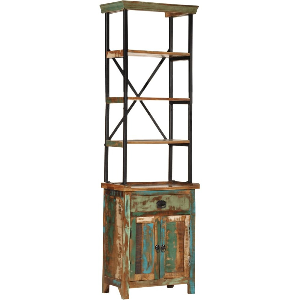 vidaXL Highboard 21.7x11.8x70.9 Solid Wood Reclaimed