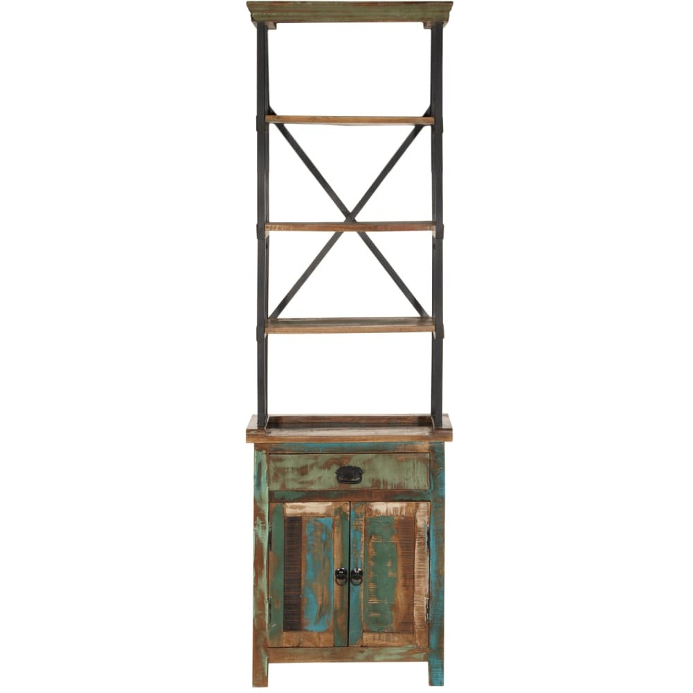 vidaXL Highboard 21.7x11.8x70.9 Solid Wood Reclaimed
