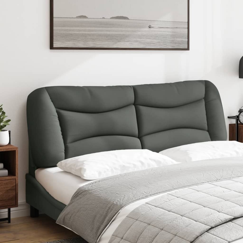 vidaXL Headboard Cushion Dark Gray 60.2 Fabric