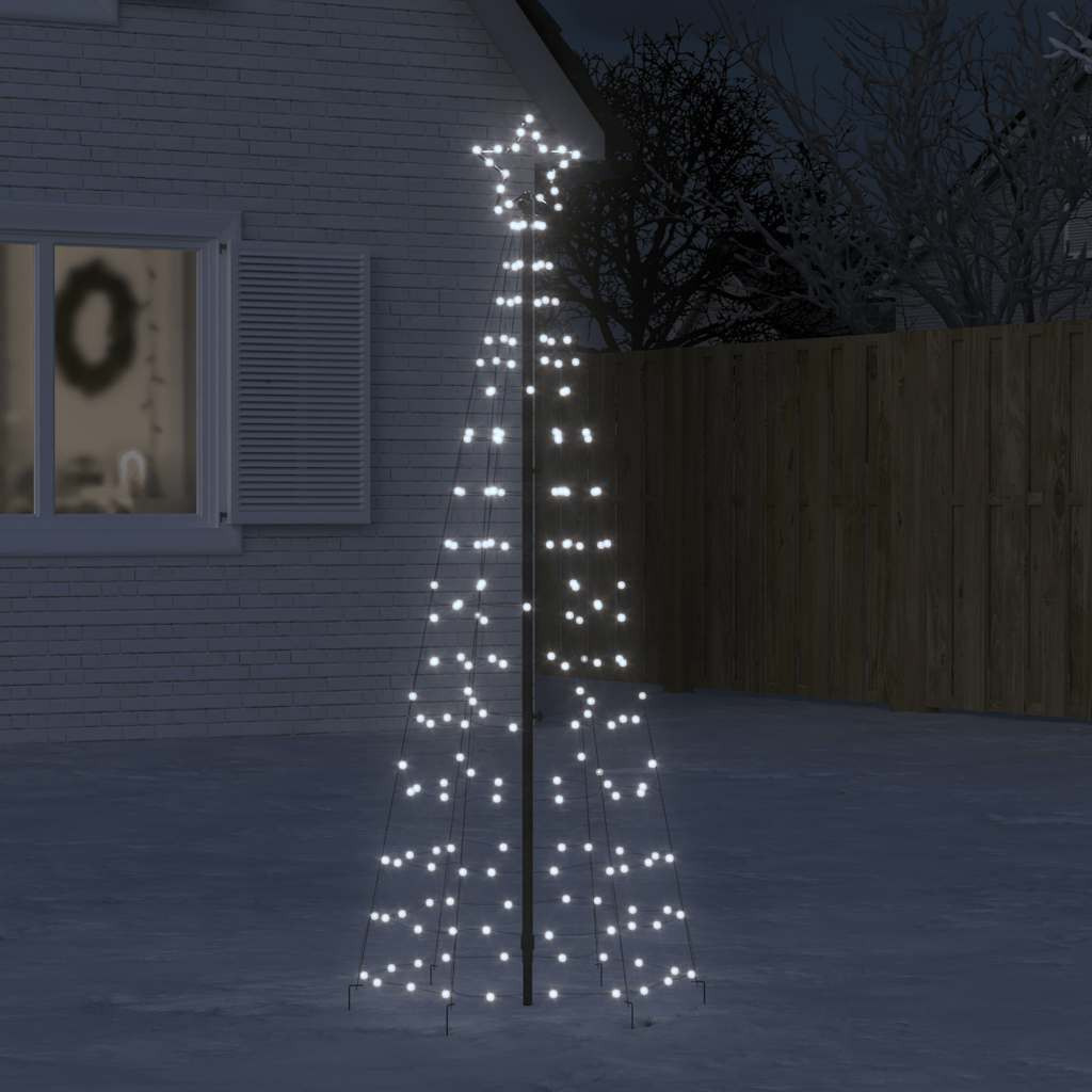 vidaXL Christmas Tree Light with Spikes 220 LEDs Cold White 70.9