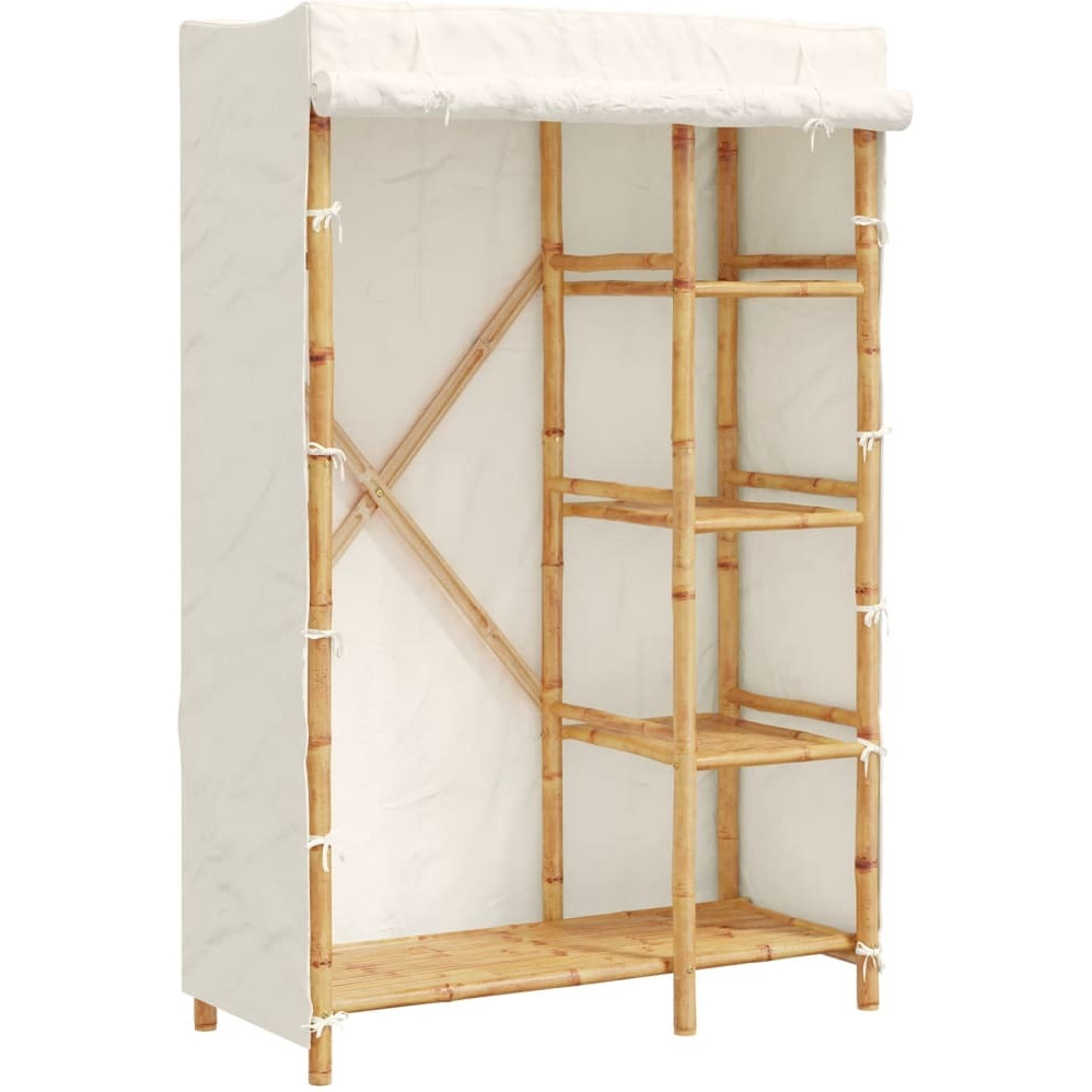 vidaXL Wardrobe 43.3x17.7x66.9 Bamboo