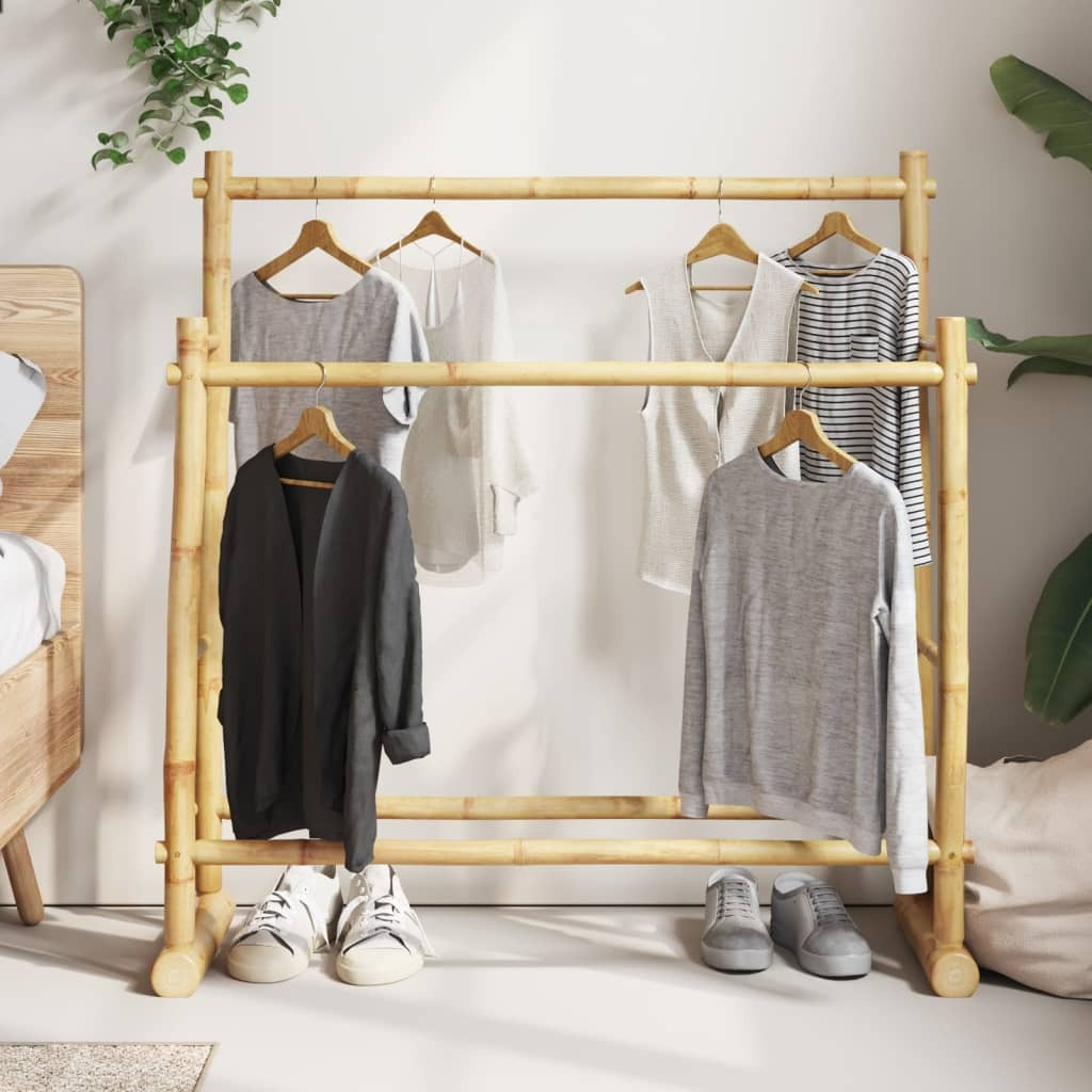 vidaXL Clothes Rack 39.4x11.8x39.4 Bamboo