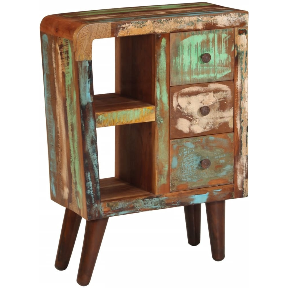 vidaXL Sideboard 21.7x11.8x31.5 Solid Wood Reclaimed