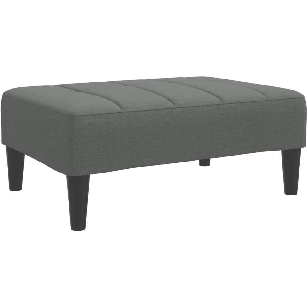 vidaXL Footstool Dark Gray 30.3x21.7x12.2 Fabric