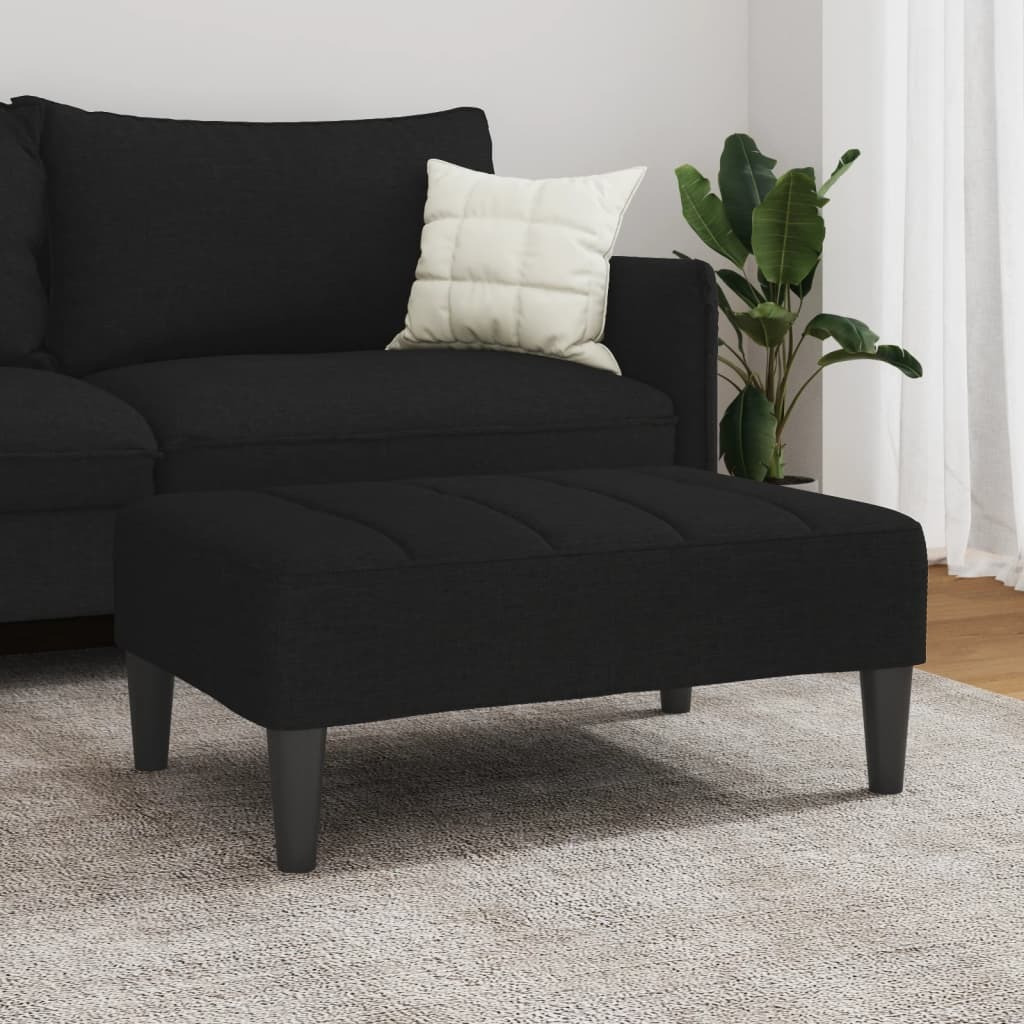 vidaXL Footstool Black 30.3x21.7x12.2 Fabric