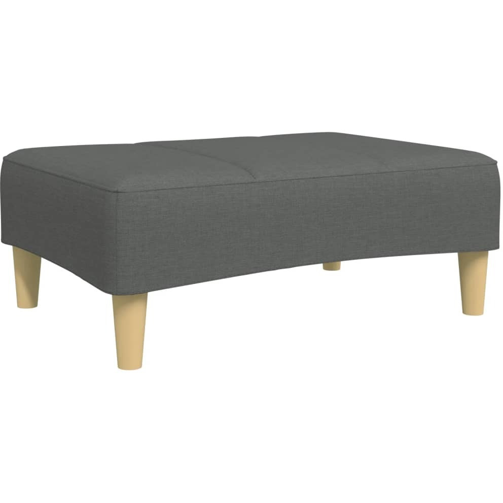 vidaXL Footstool Dark Gray 30.3x21.7x12.2 Fabric