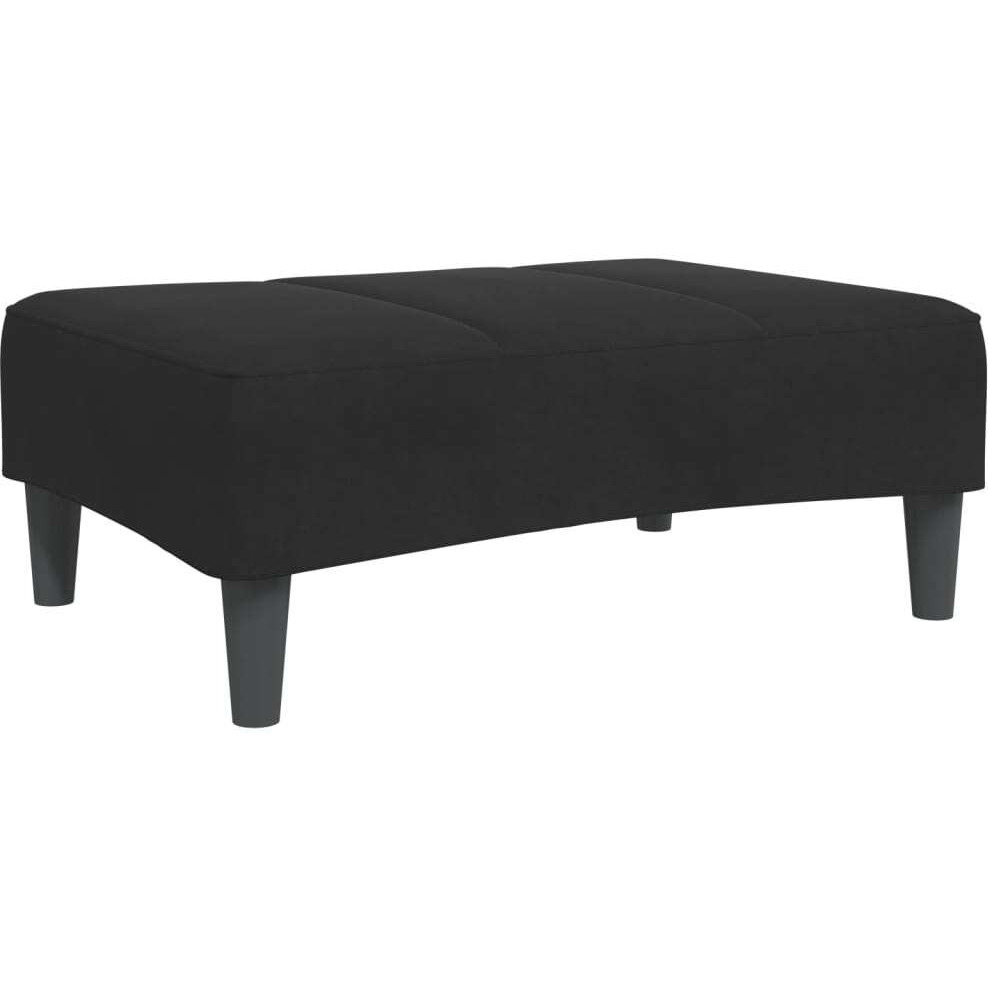 vidaXL Footstool Black 30.3x21.7x12.2 Velvet