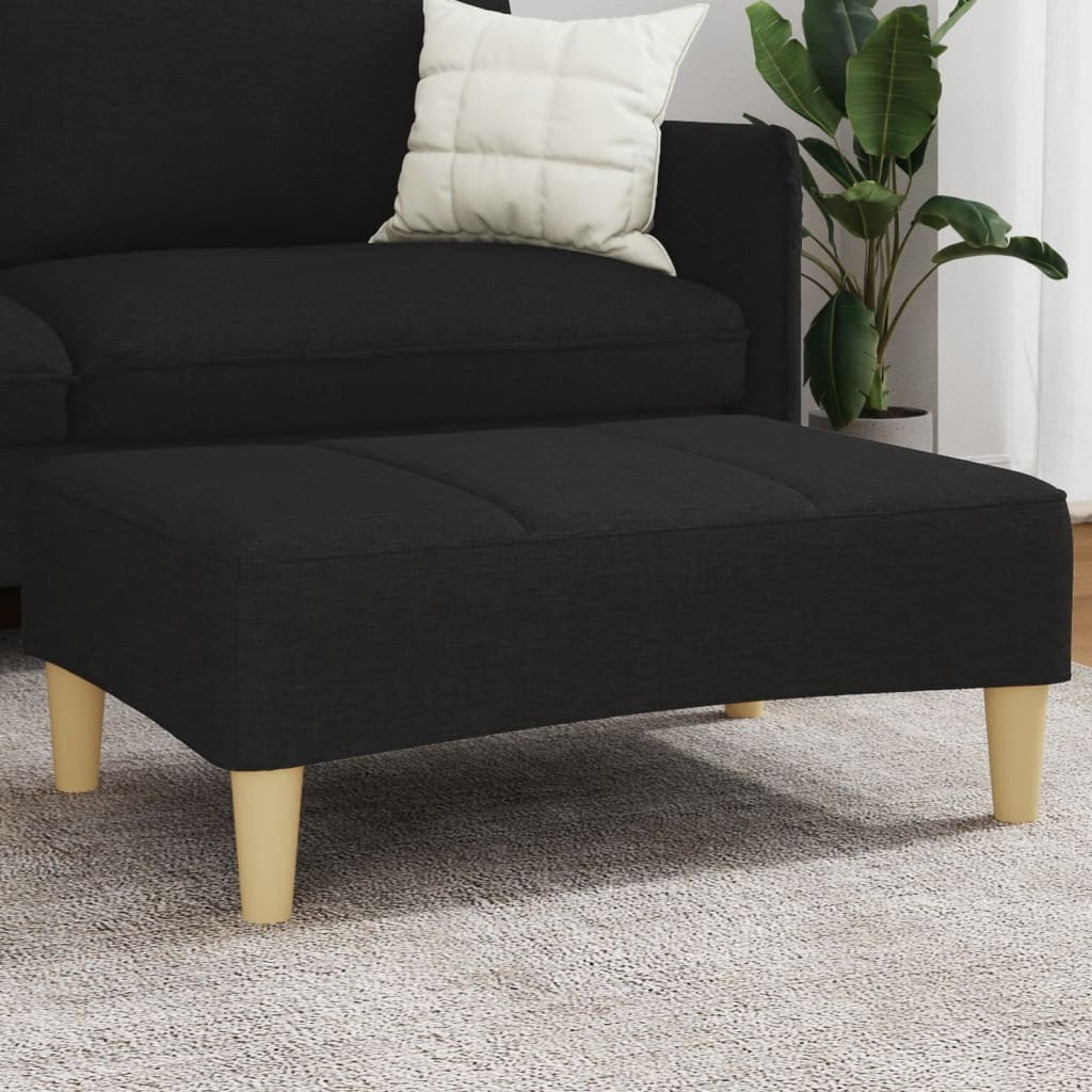 vidaXL Footstool Black 30.3x21.7x12.2 Fabric