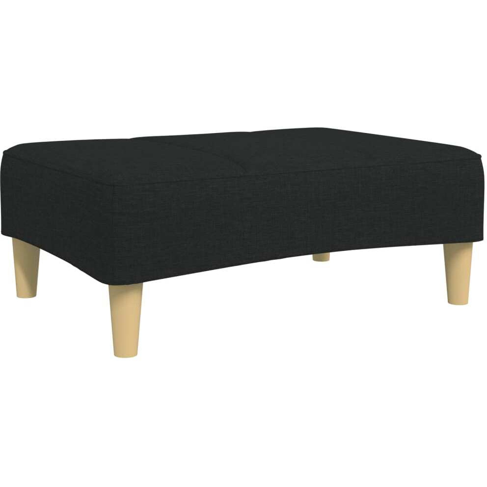 vidaXL Footstool Black 30.3x21.7x12.2 Fabric